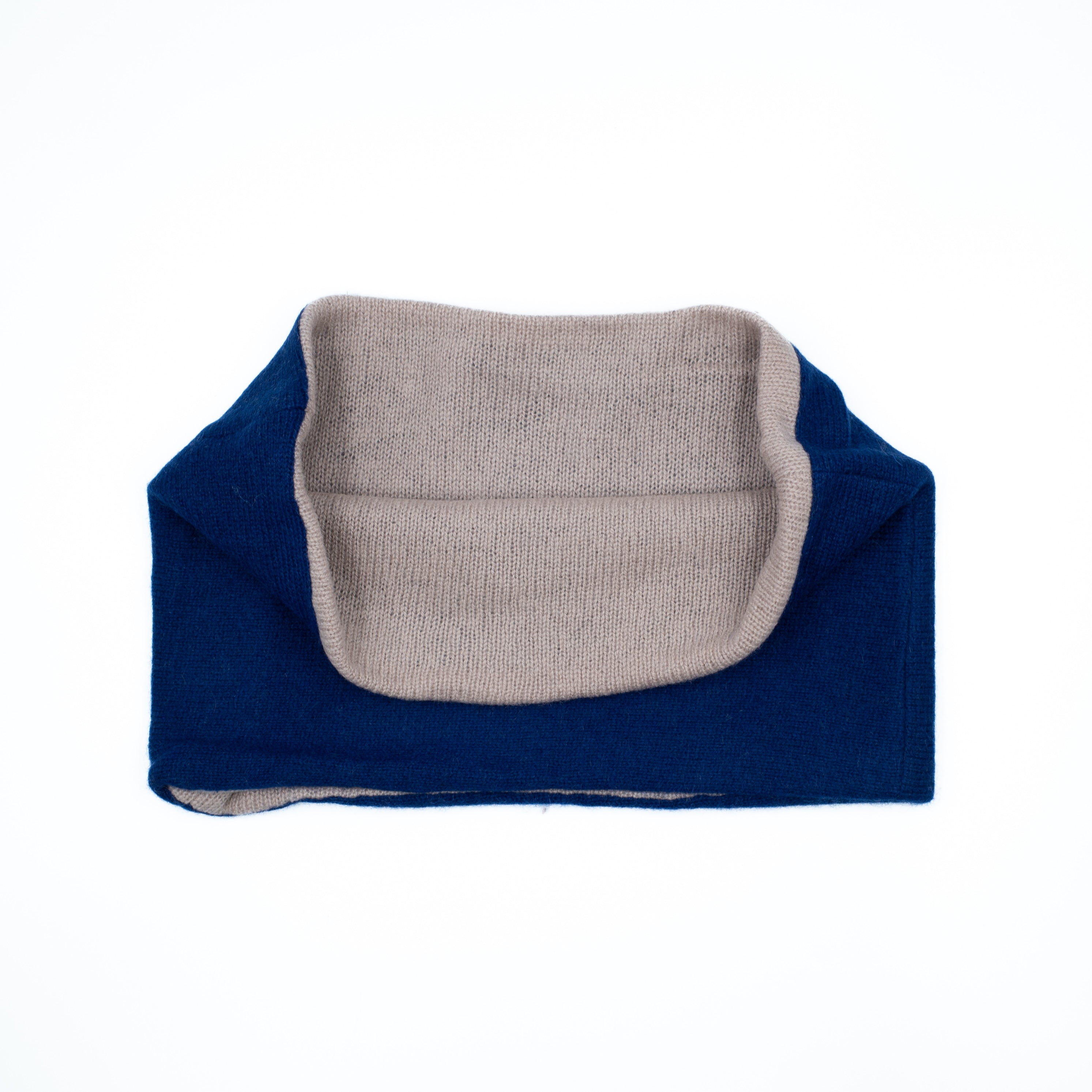 Royal Blue and Dusky Pink Neck Warmer