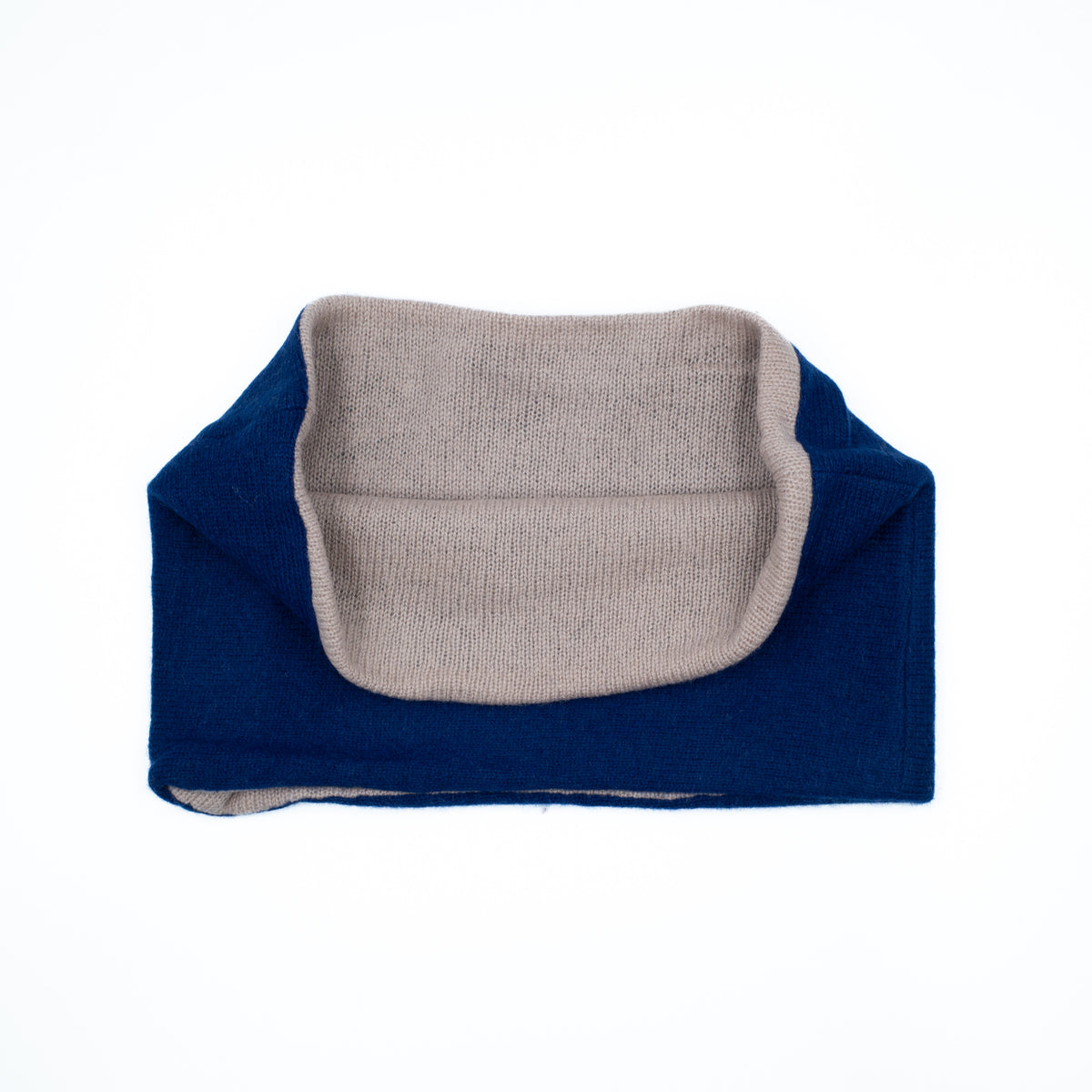 Royal Blue and Dusky Pink Neck Warmer