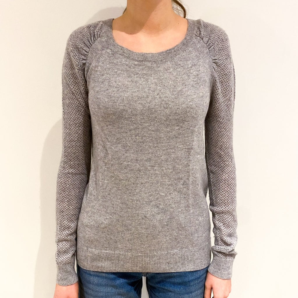 Pale Grey Crew Neck Jumper Extra Small