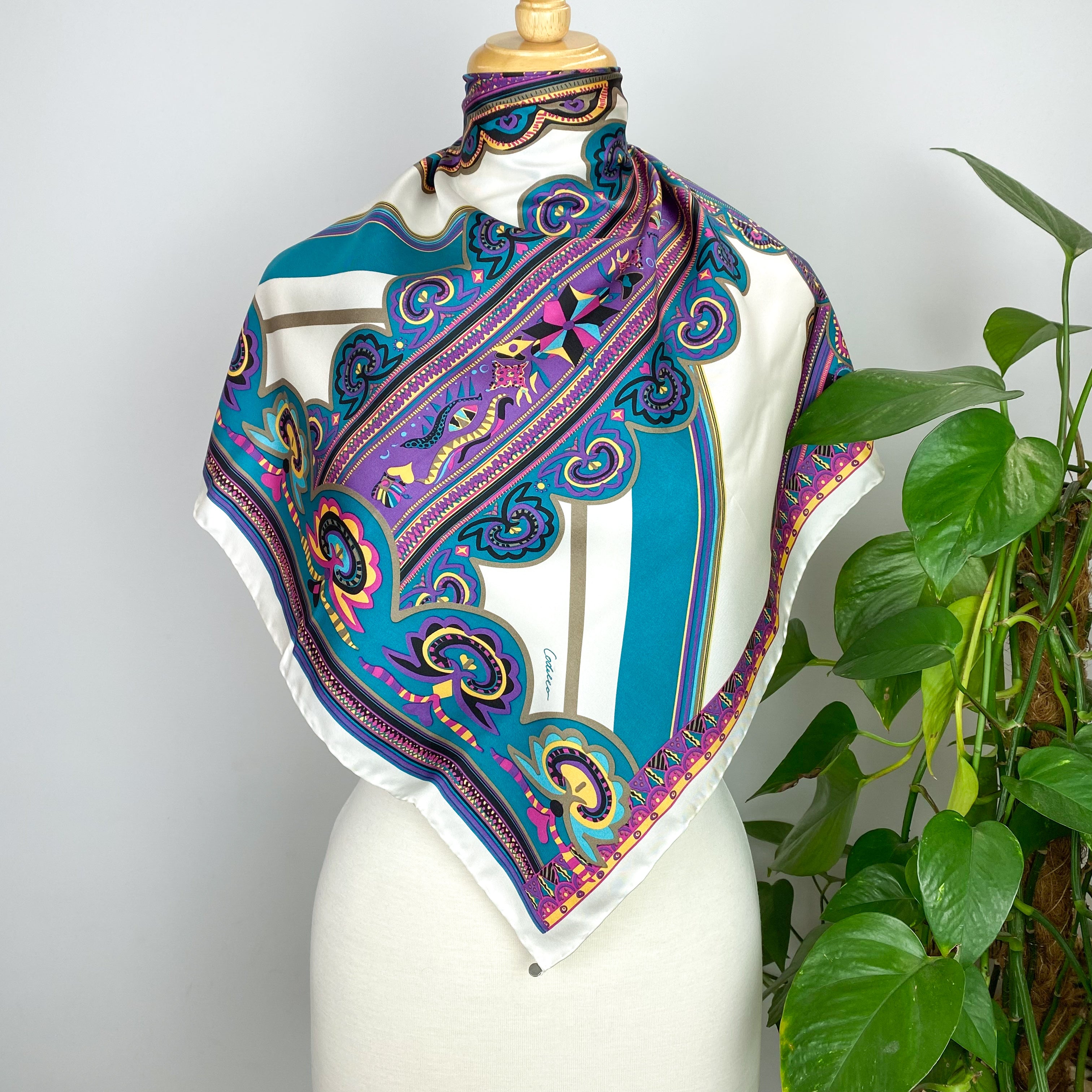 Codello Paisley Silk Scarf