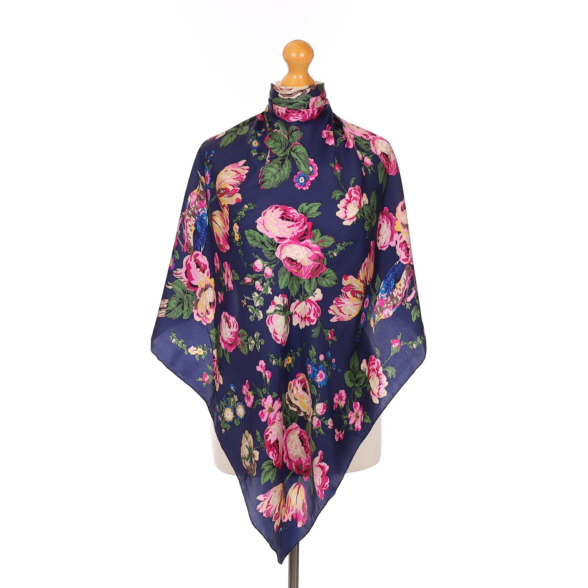 Joules Floral Silk Scarf