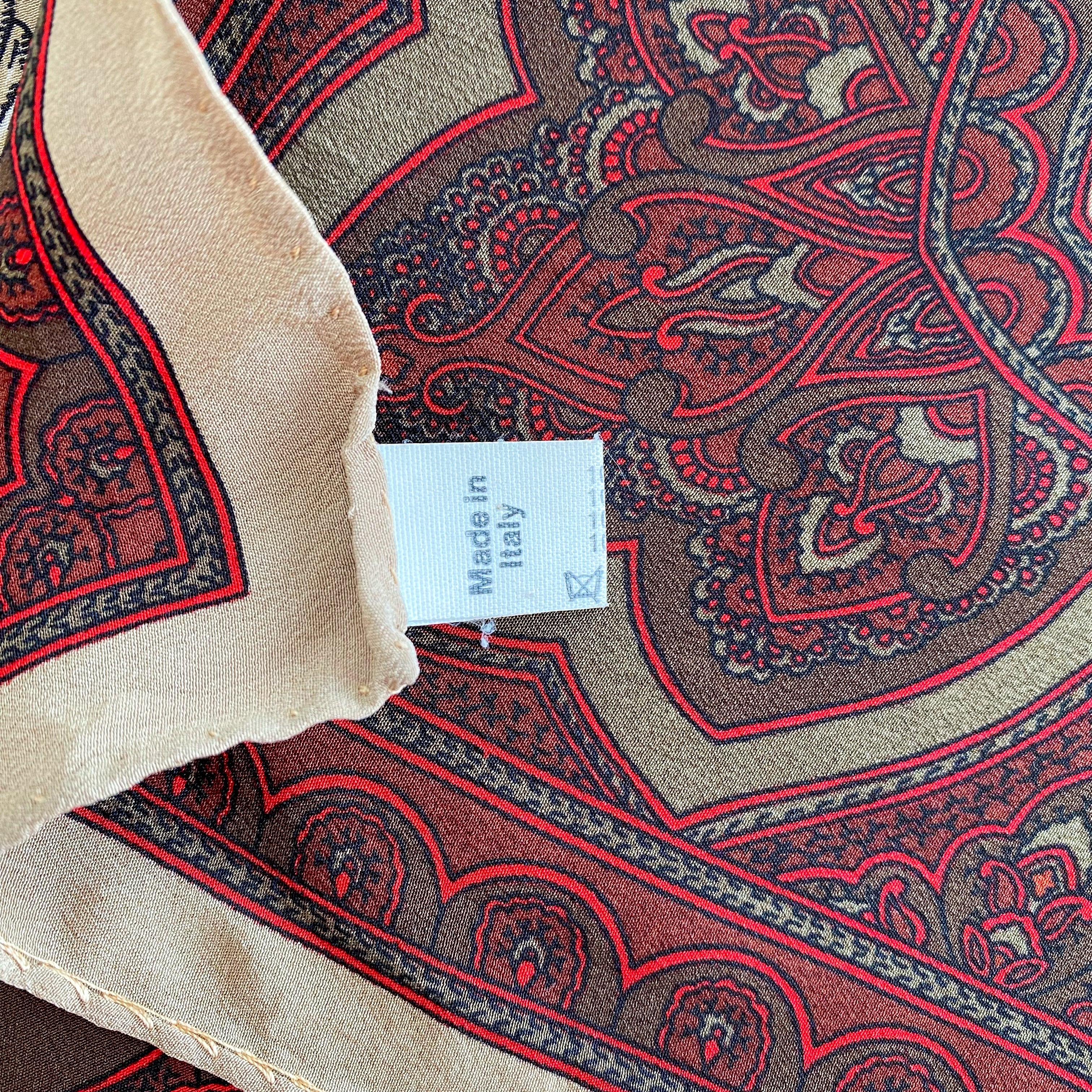 Paisley & Ducks Vintage Silk Scarf