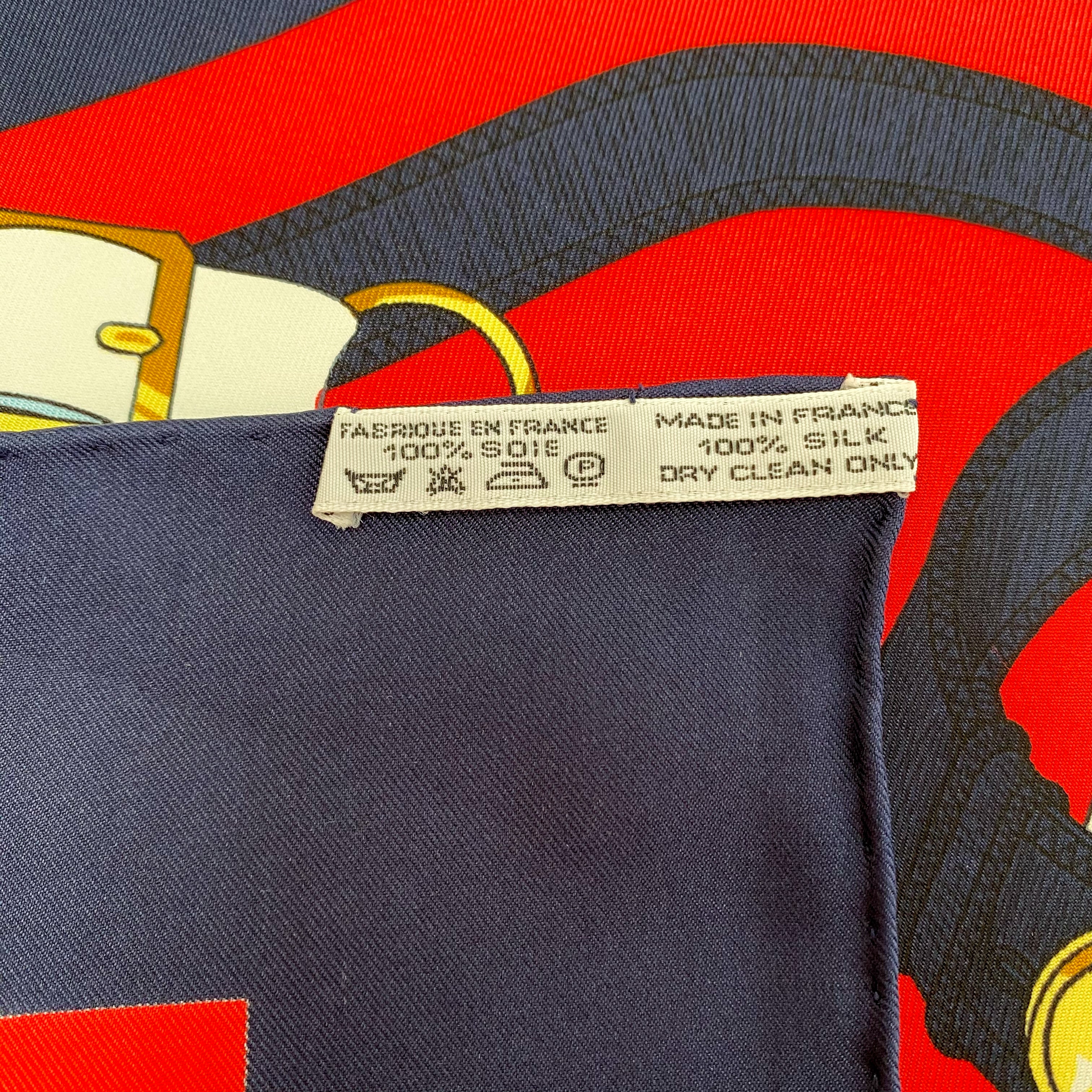 Pristine Boxed Hermes Eperon d’Or Vintage Silk Scarf