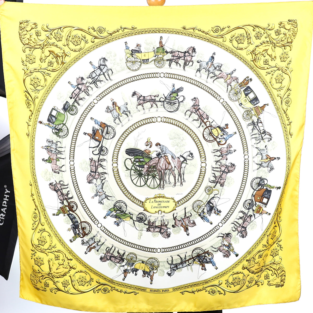 Hermès La Promenade de Longchamps Silk Scarf