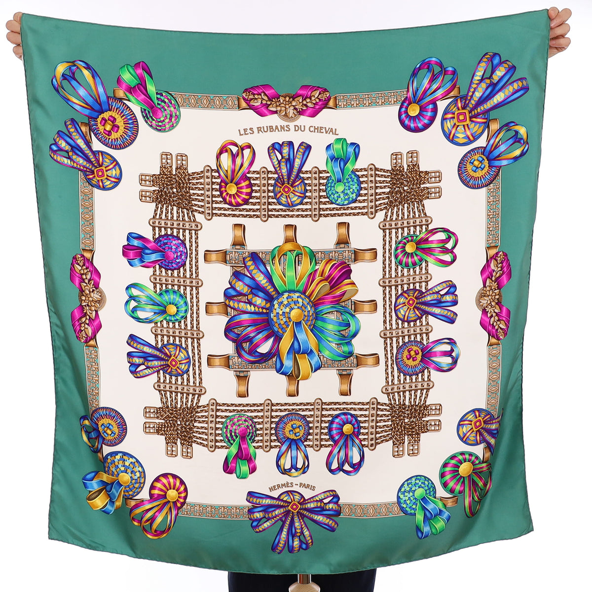 Hermès Les Rubans Du Cheval Silk Scarf
