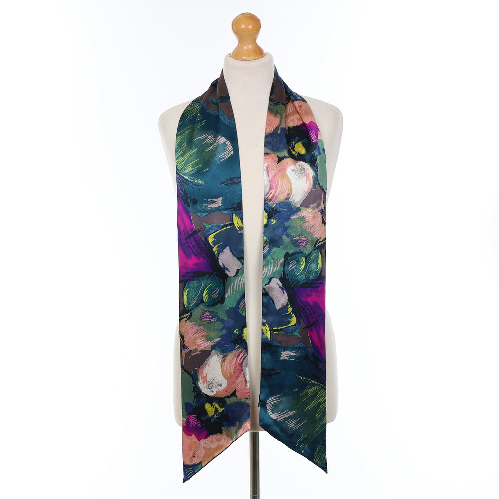 Ted Baker Colourful Abstract Silk Pussy Bow