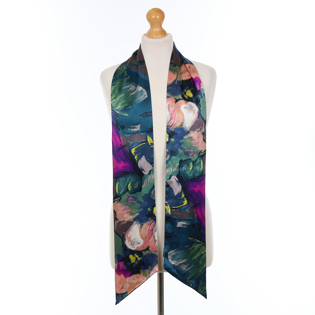 Ted Baker Colourful Abstract Silk Pussy Bow