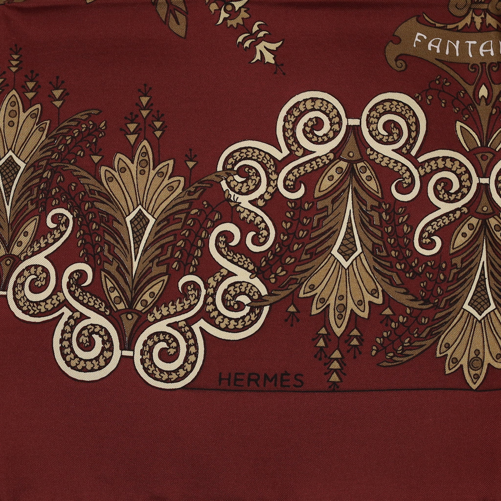 Brand New Boxed Hermès Fantaisie Silk Scarf Quite Rare