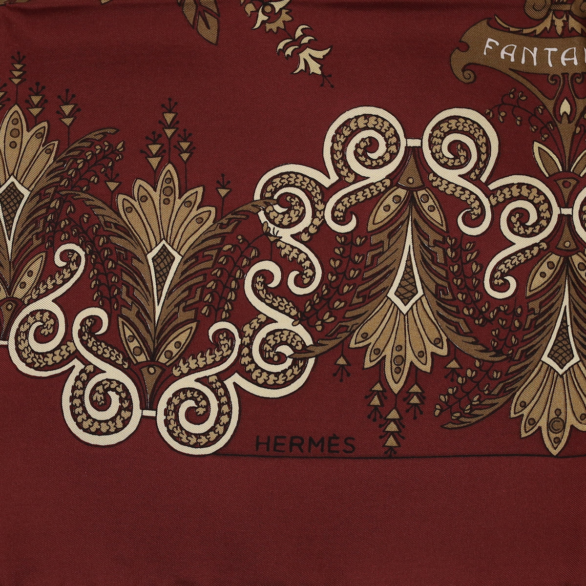 Brand New Boxed Hermès Fantaisie Silk Scarf Quite Rare