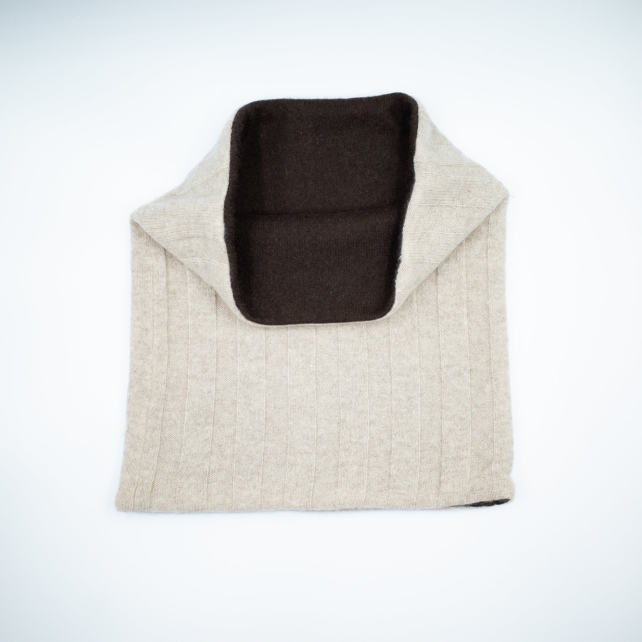 Men’s Chocolate and Latte Luxury Double Layered Snood