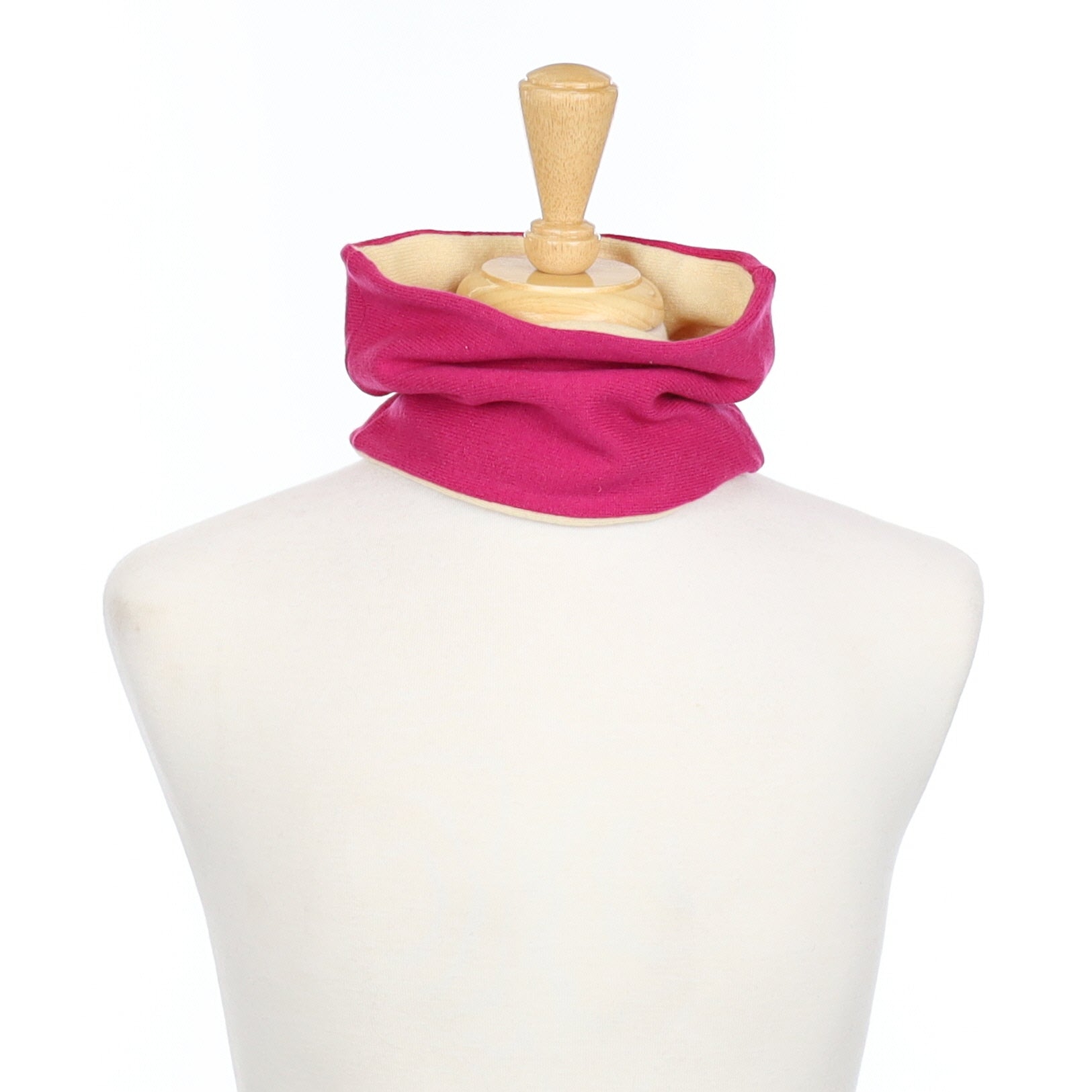 Fuchsia Pink and Lemon Neck Warmer