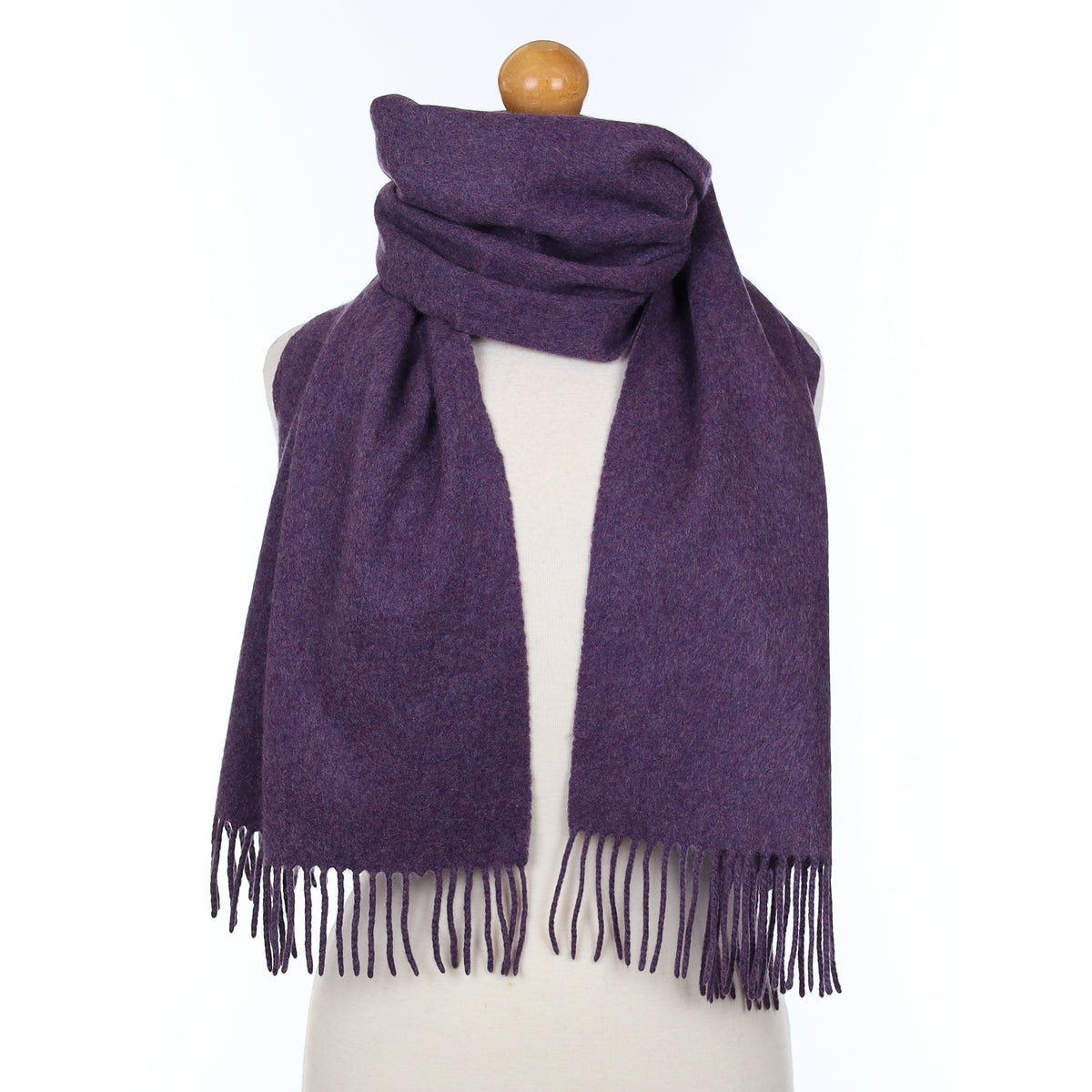Lavender Purple Cashmere Woven Scarf