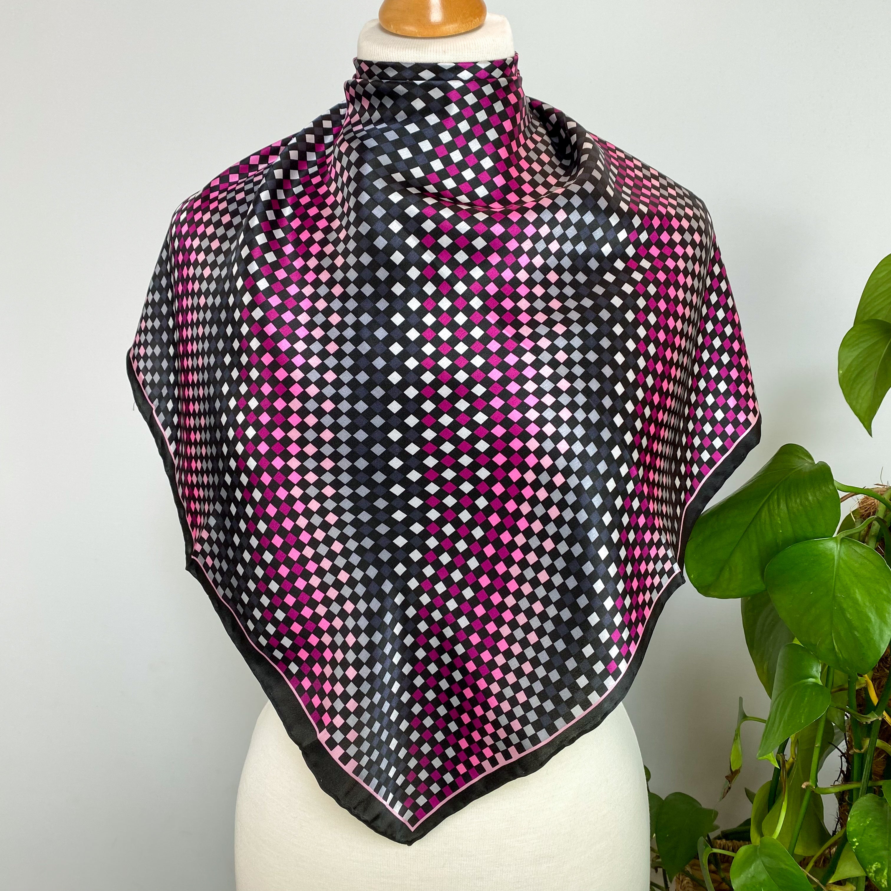 Marko Mikael Check Silk Scarf