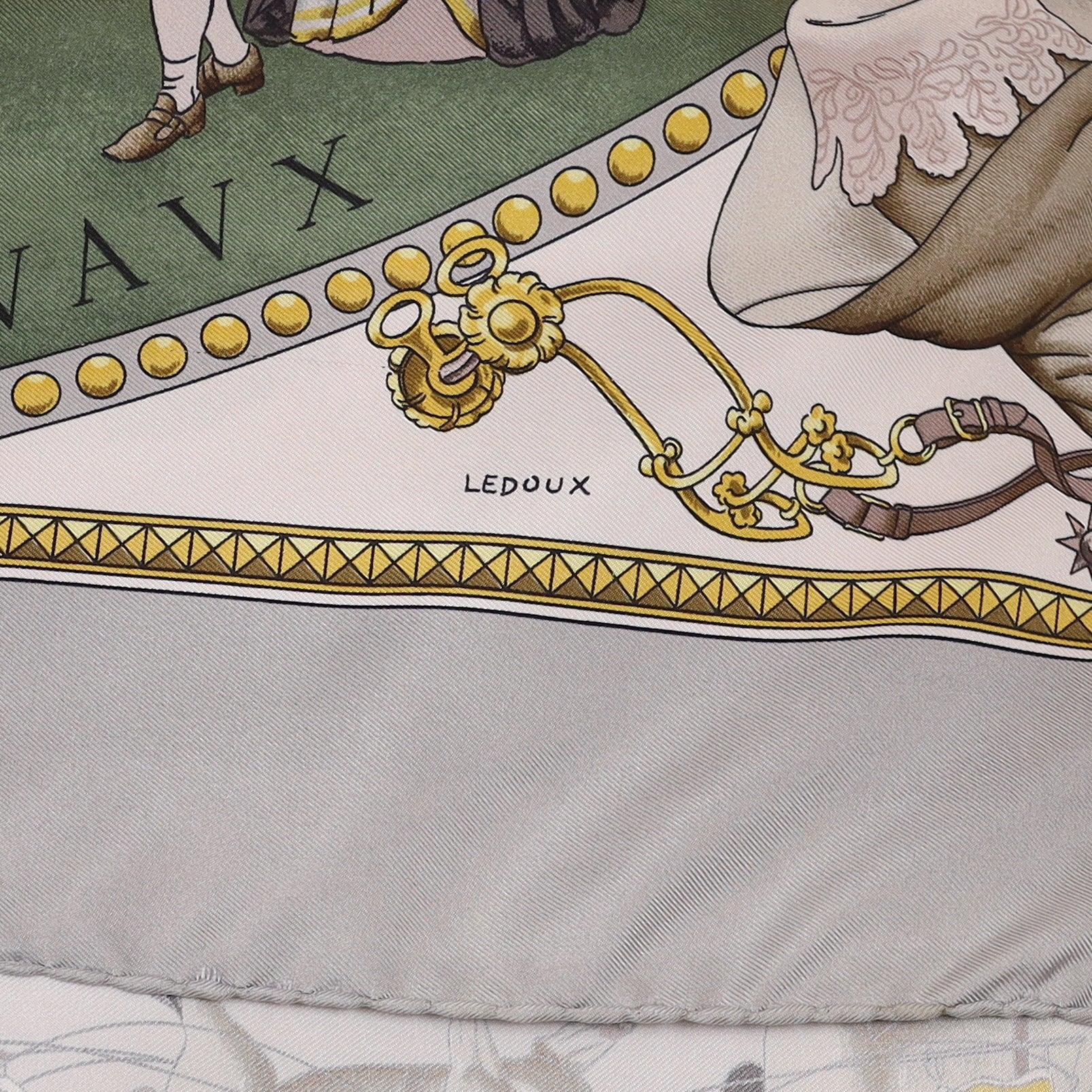 Hermès 1642 Présentation de Chevaux Silk Scarf