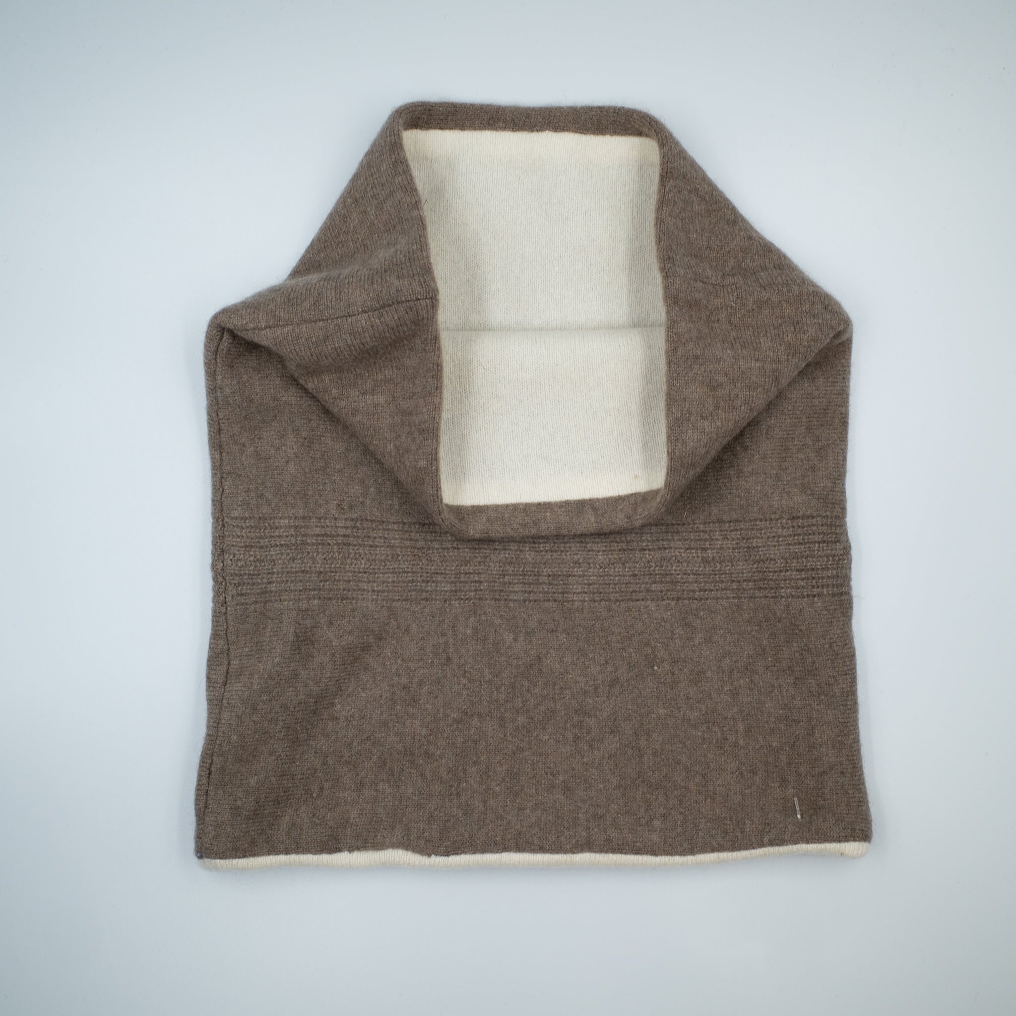 Men’s Latte and Ivory Luxury Double Layered Snood