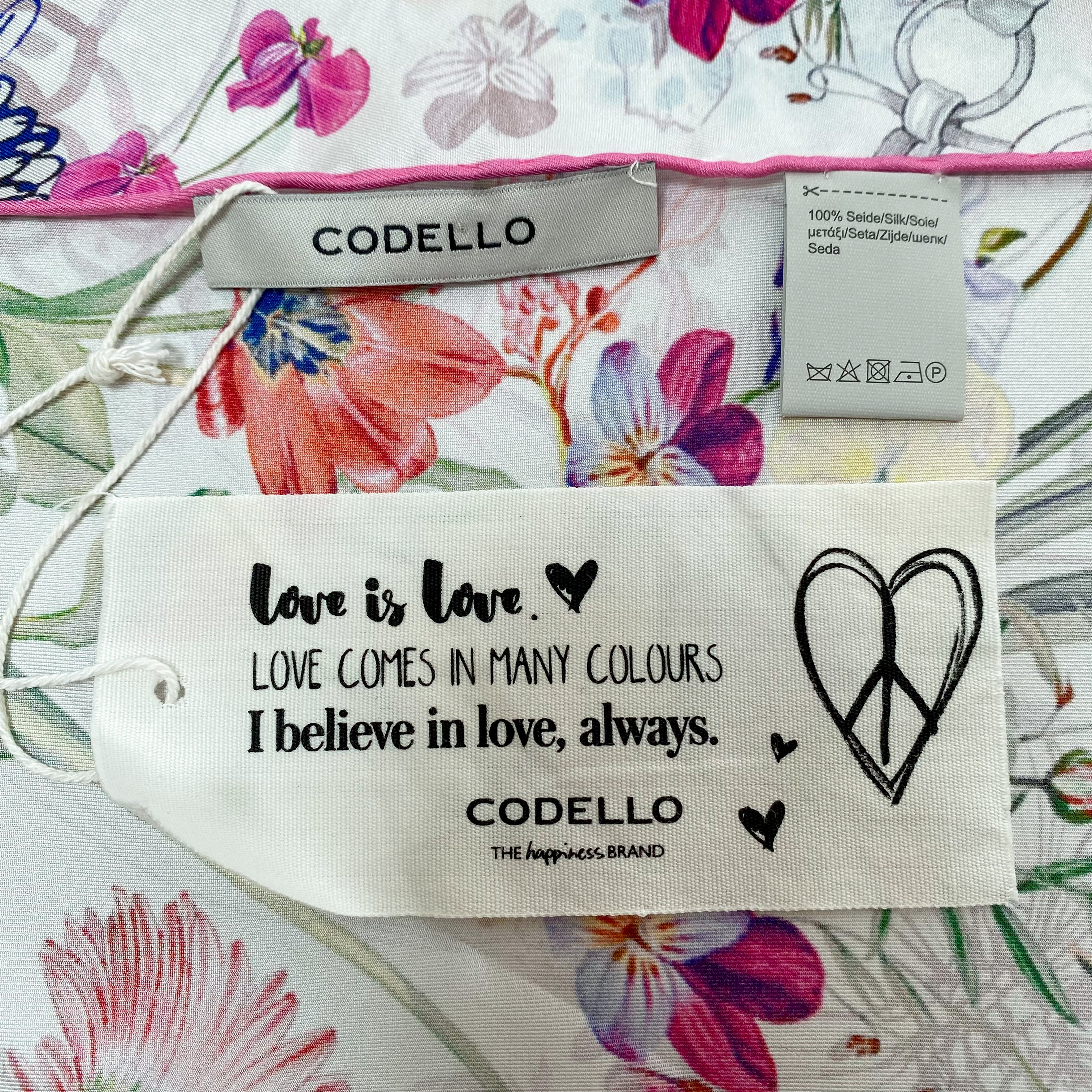 Codello Floral Silk Scarf