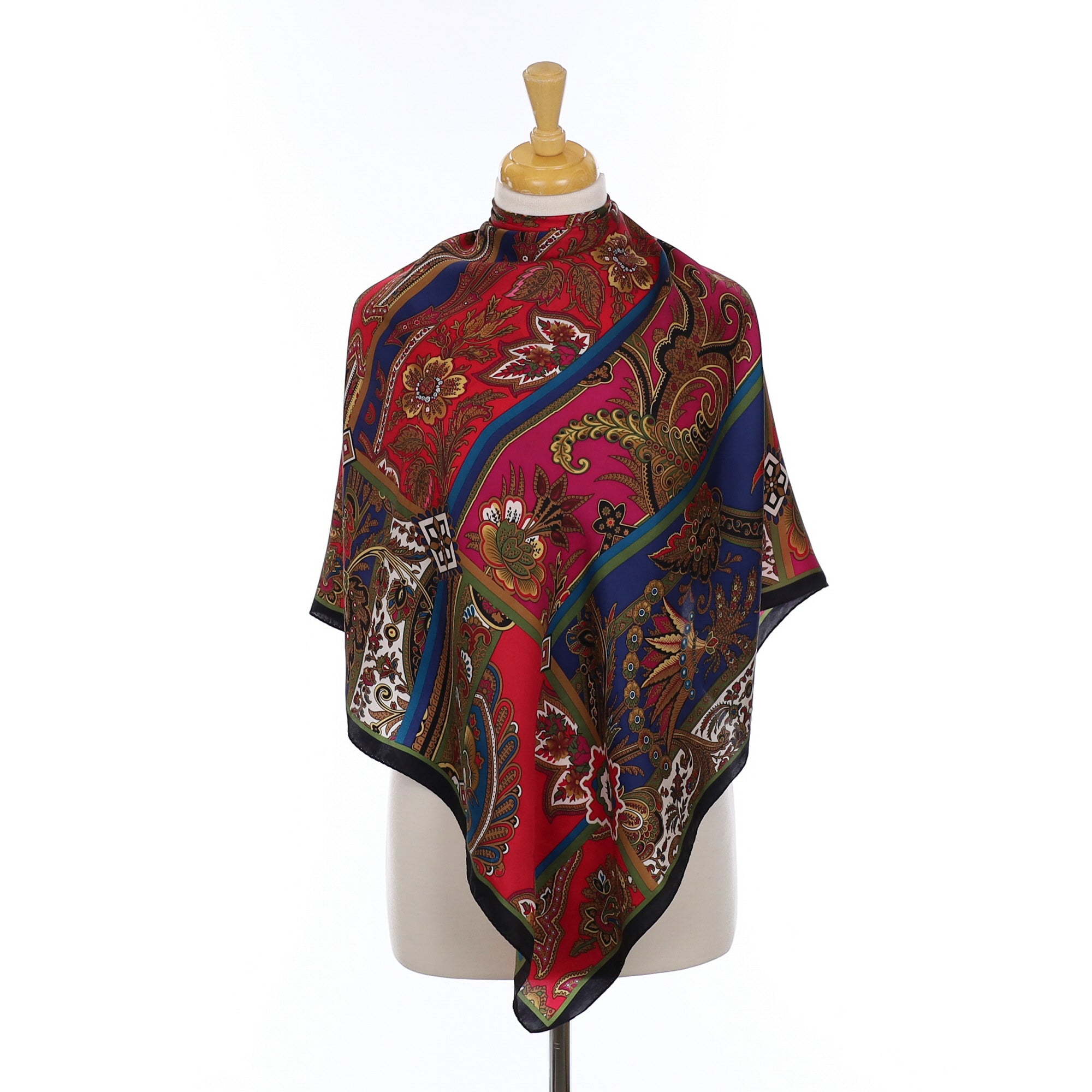 Oscar de la Renta Paisley Silk Scarf