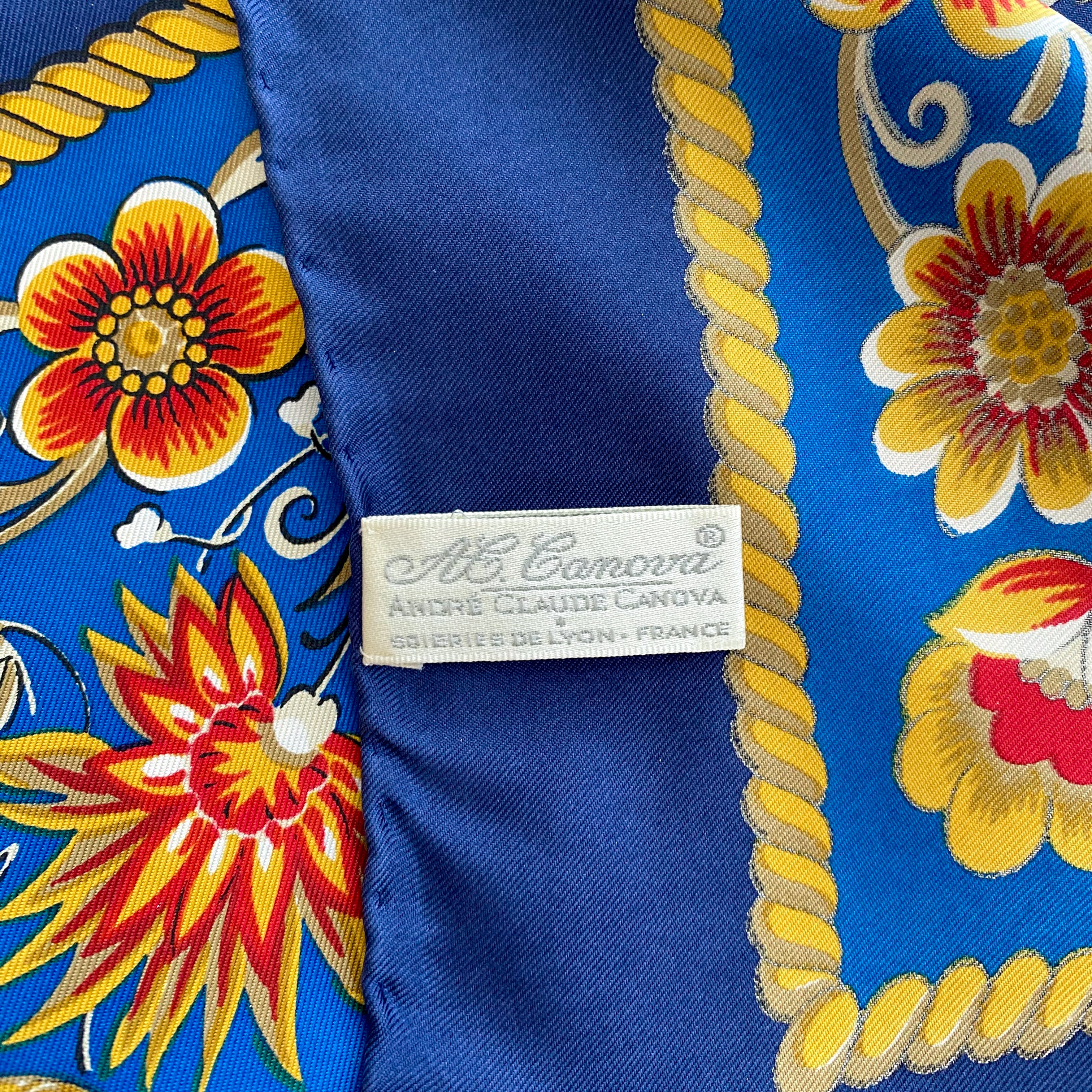 Immaculate Andre Claude Canova Silk Scarf