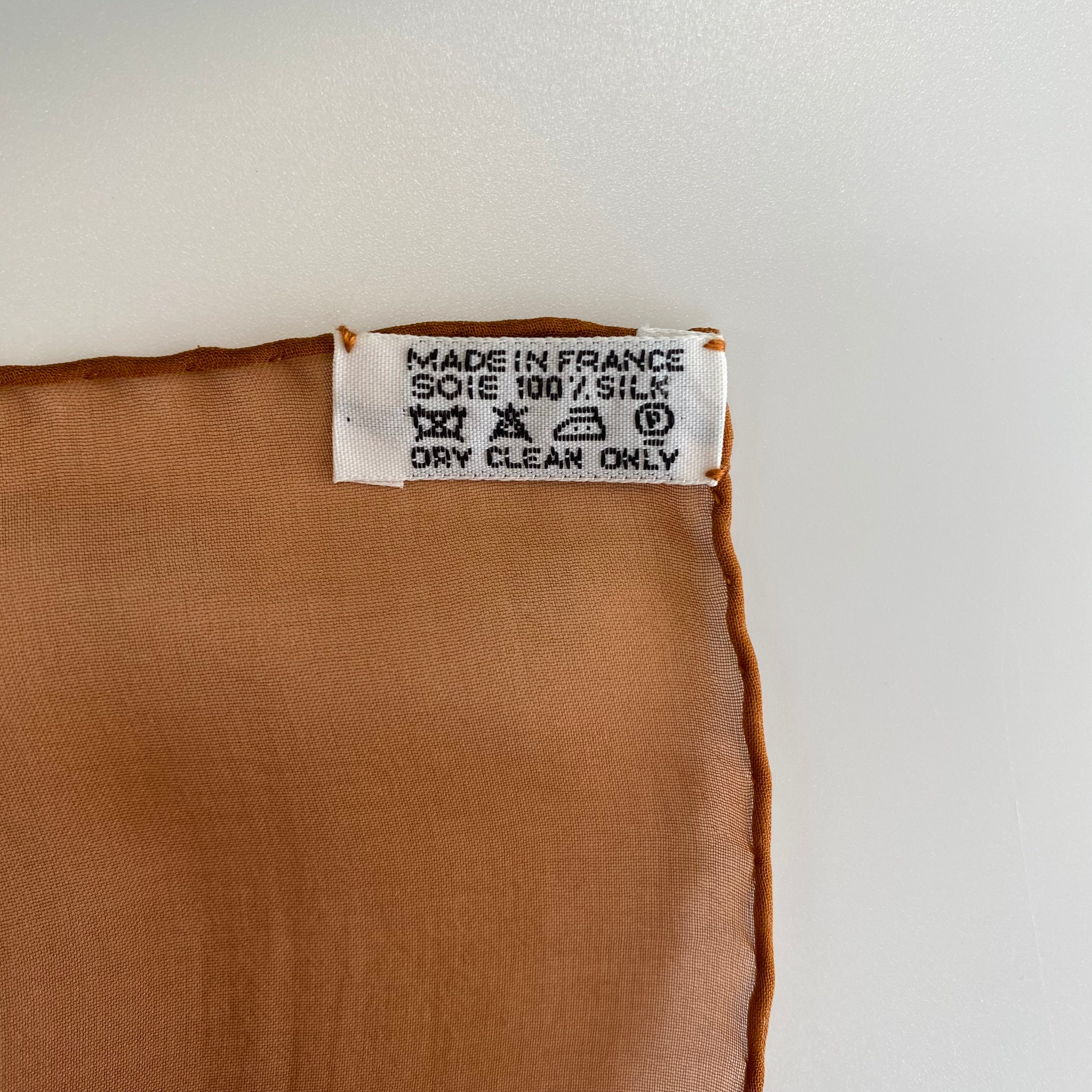 Pristine Hermès Qalamdan Mousseline Silk Scarf