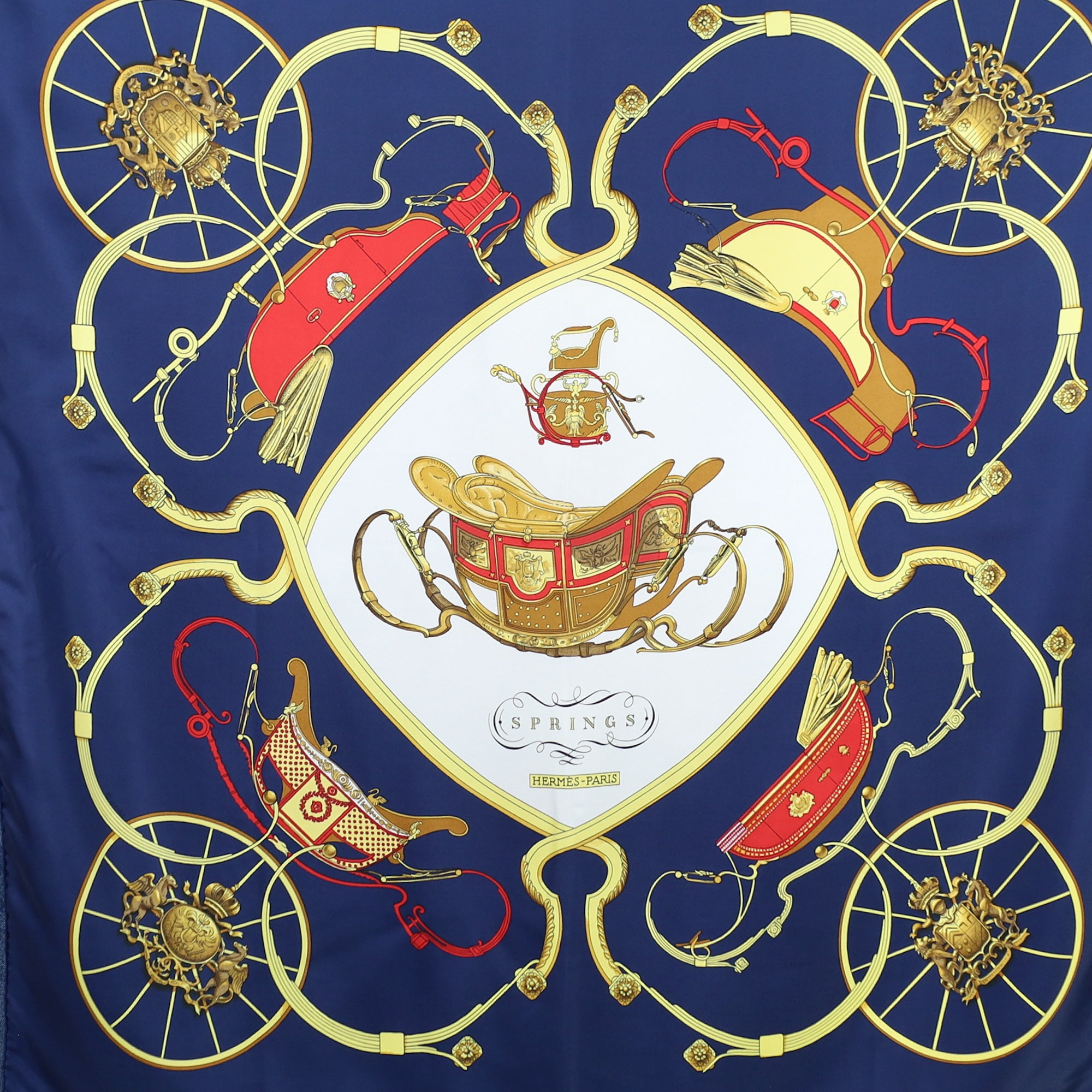 Hermès Springs Silk Scarf