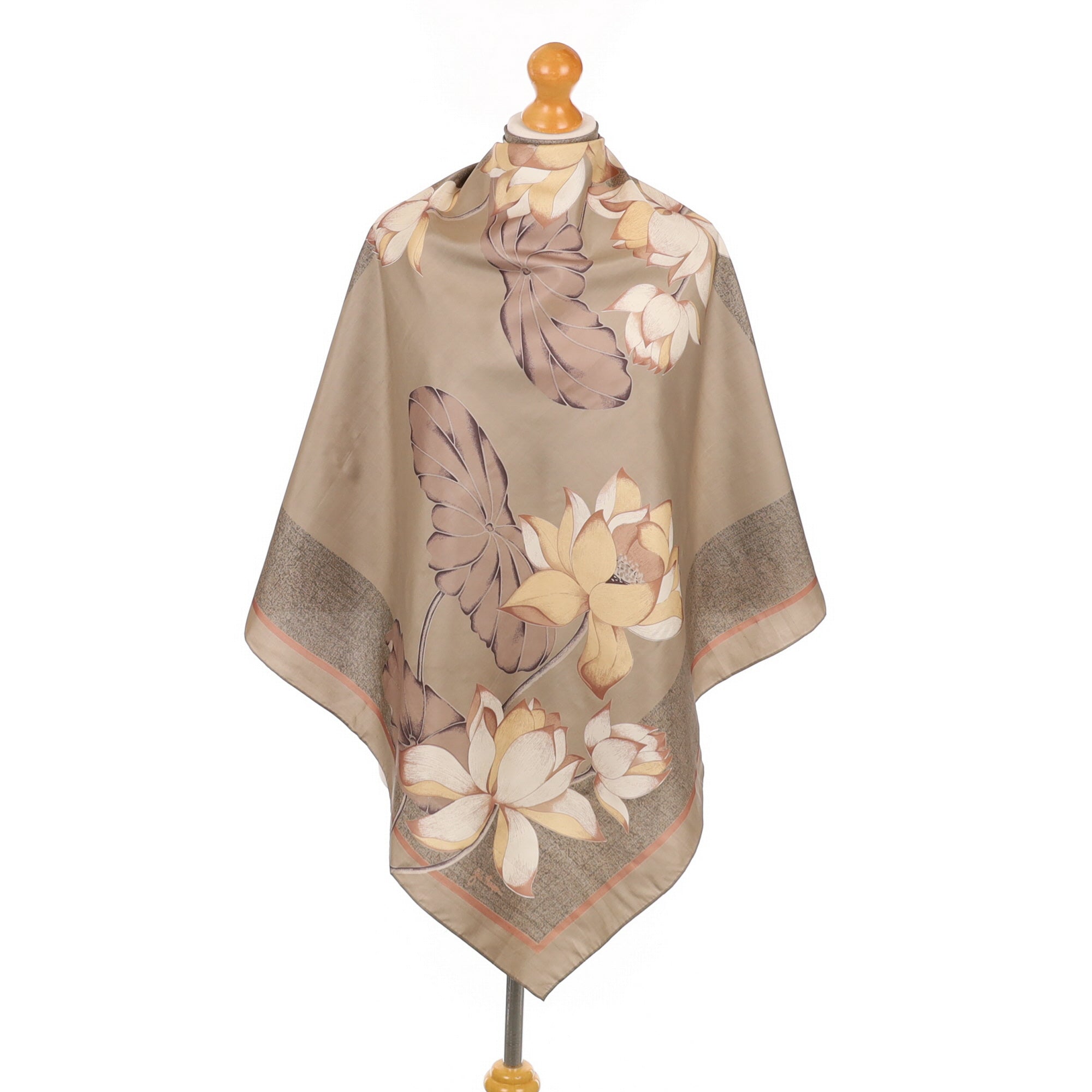 Jim Thompson Muted Floral Silk Scarf