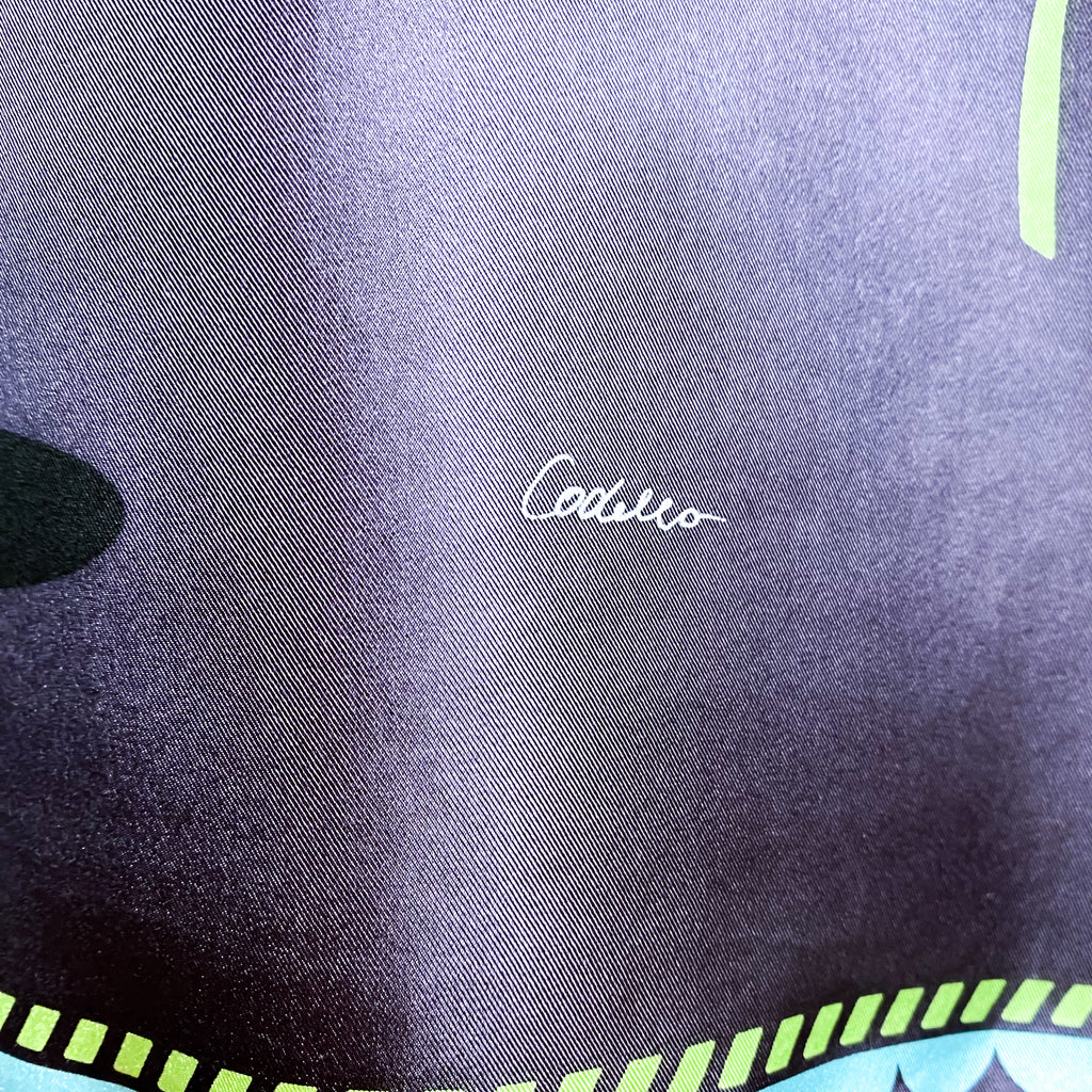 Extra Large Cartoon Design Codello Silk Scarf