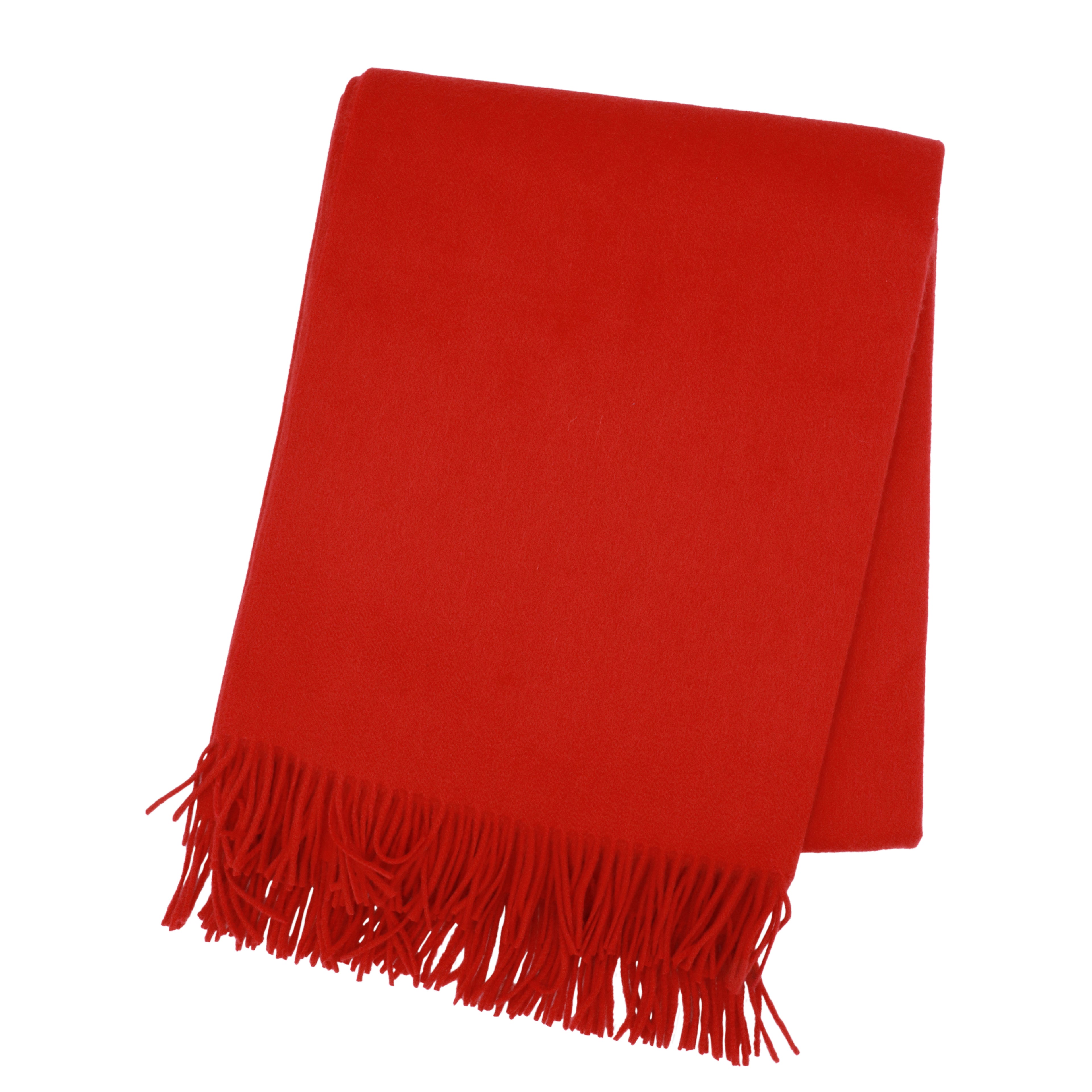 Brand New English Christmas Red Luxury Woven Cashmere Blanket
