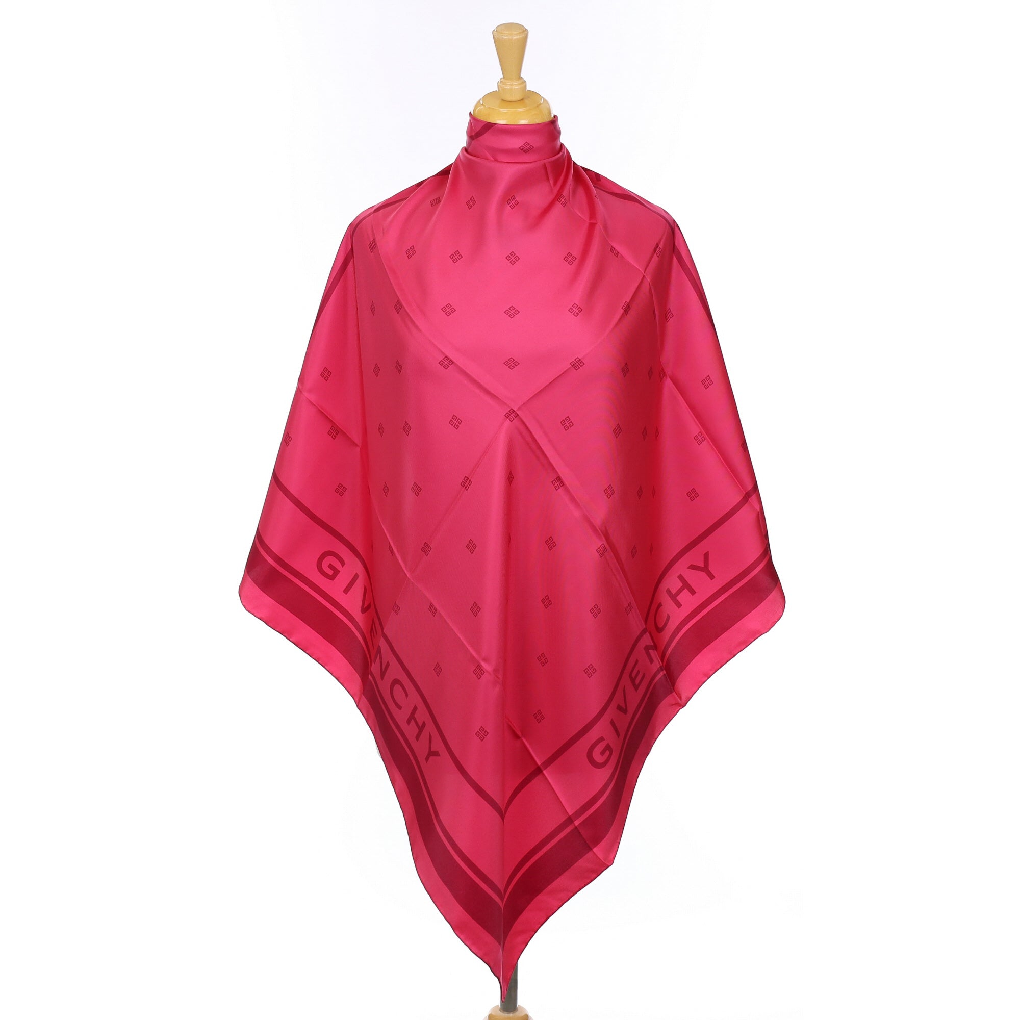 Brand New Givenchy Cherry Pink Silk Scarf
