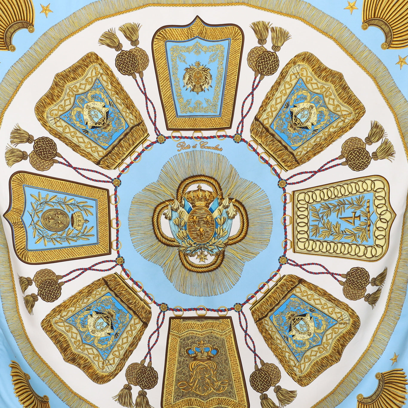 Hermès Poste et Cavalerie Silk Scarf