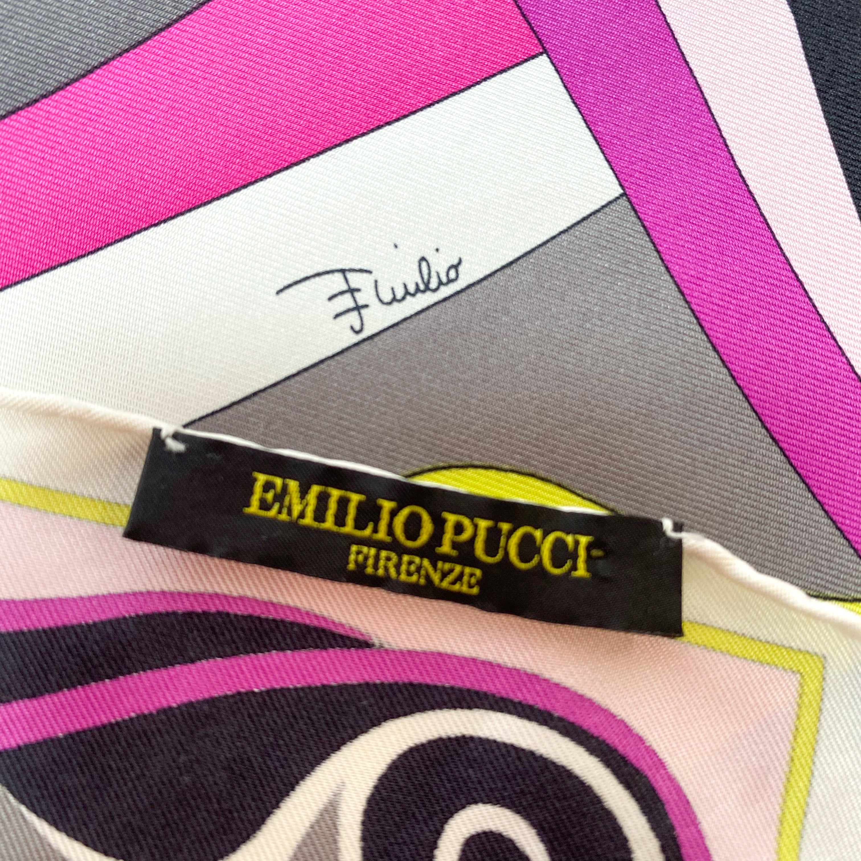 Emilio Pucci Designer Silk Scarf