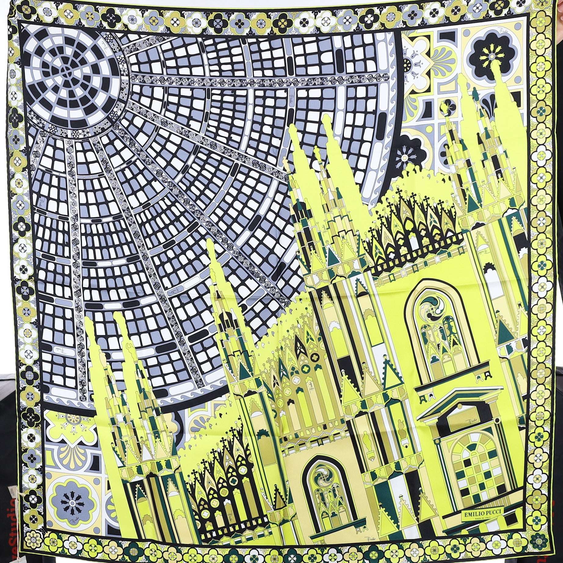Brand New Boxed Emilio Pucci Milan Silk Scarf
