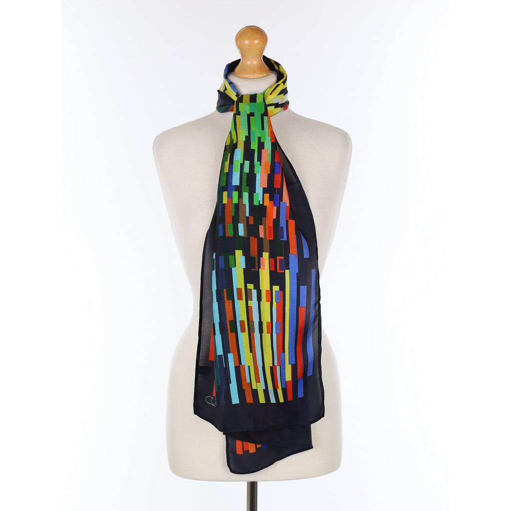 Artistic Lines Silk Scarf