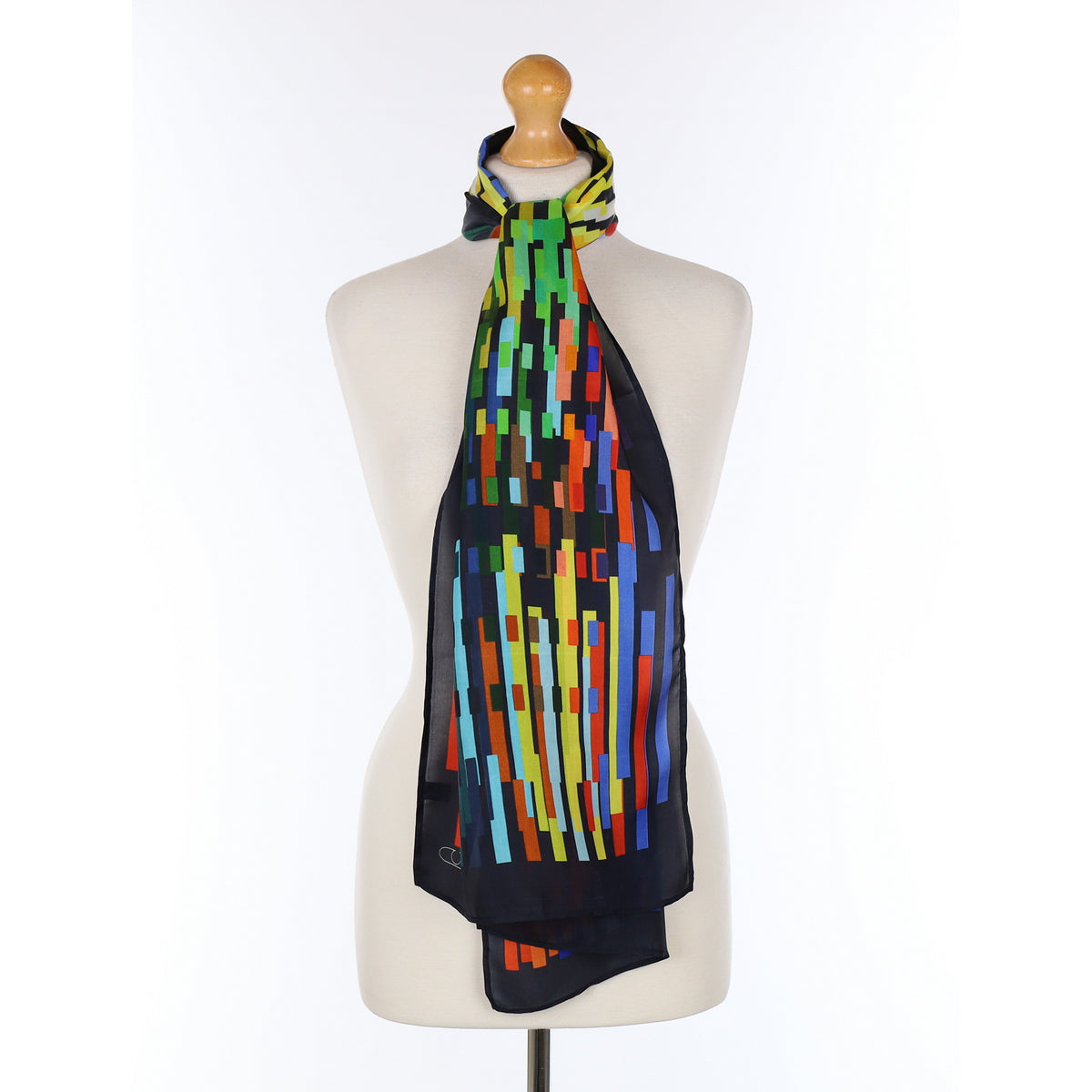 Artistic Lines Silk Scarf