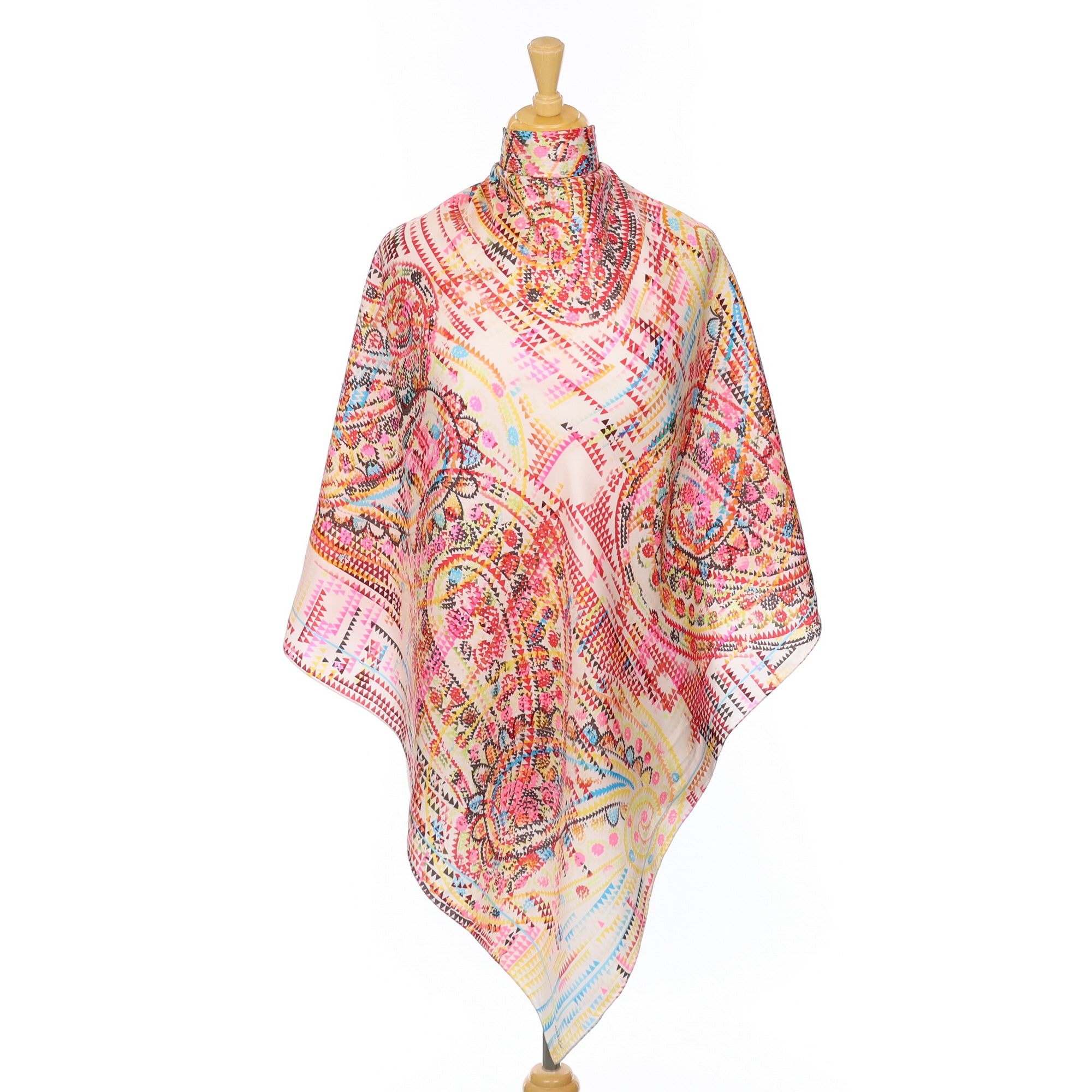 Echo Colourful Abstract Silk Scarf