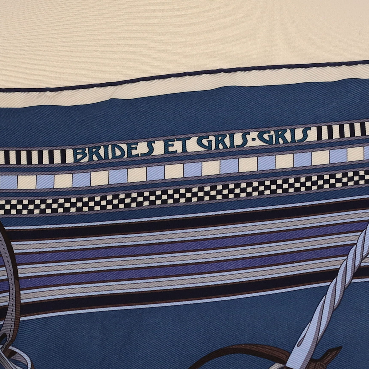Hermès Brides et Gris-Gris Silk Scarf