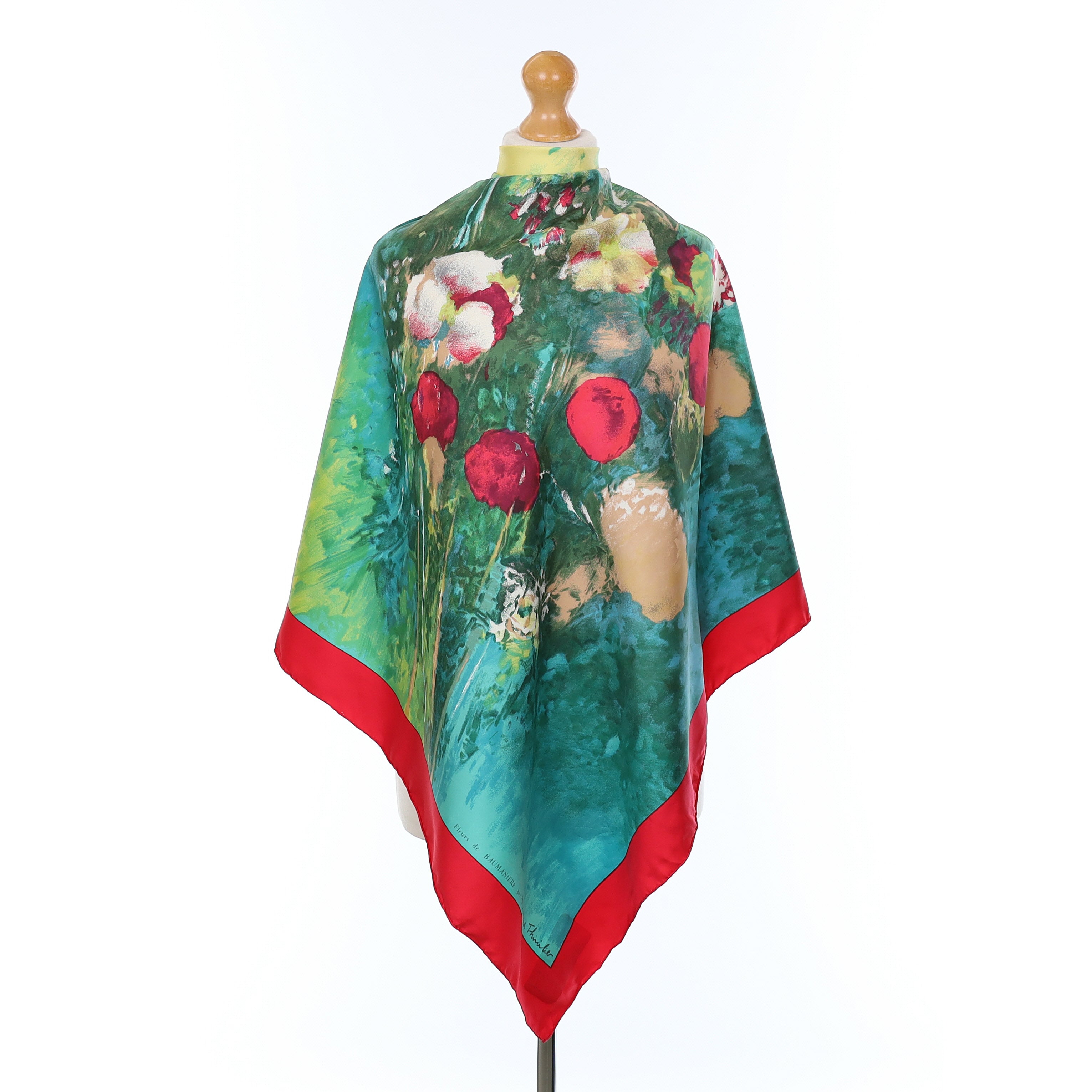 Raymond Thuilier Floral Silk Scarf