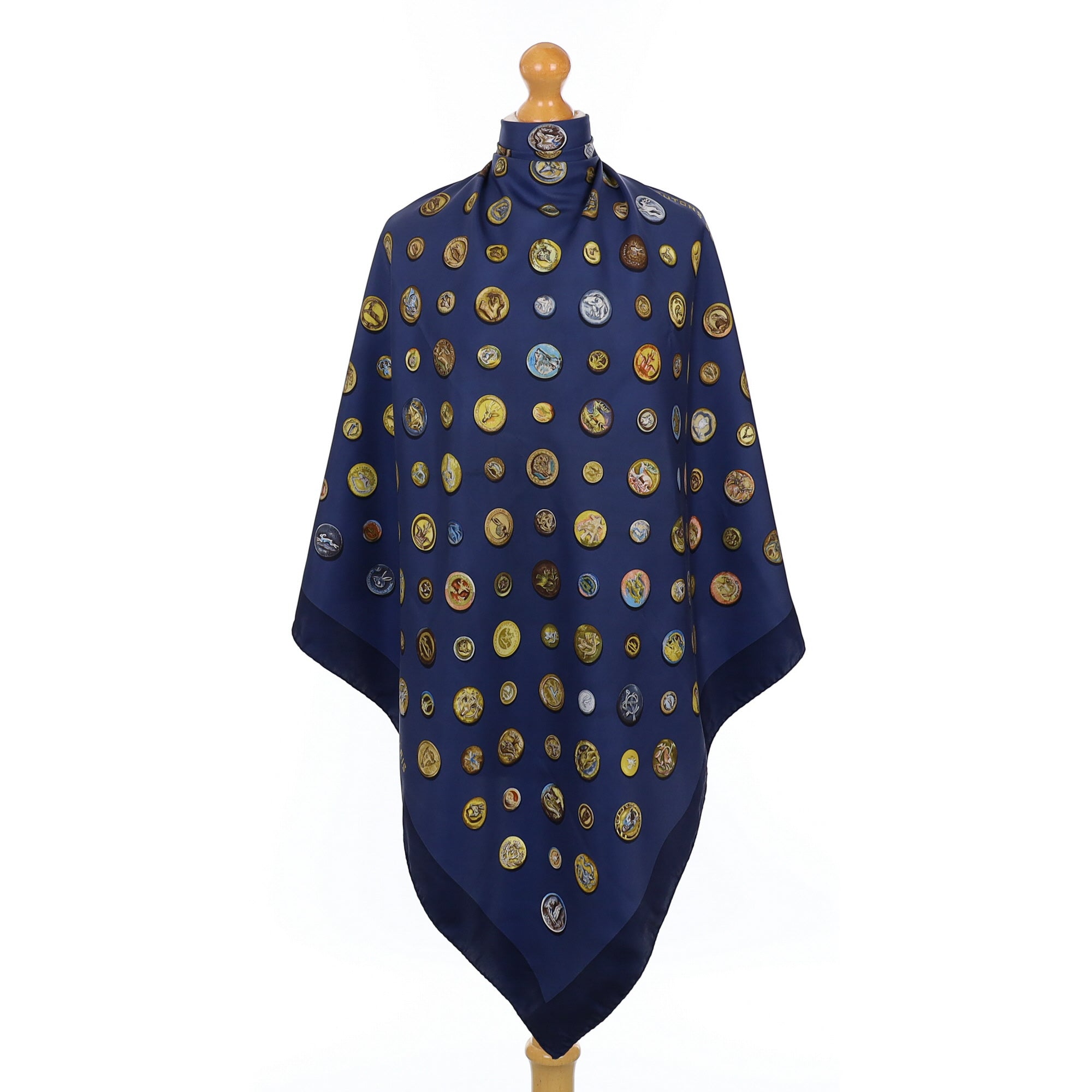 Hermès Boutons de Vénerie Vintage Silk Scarf Quite Rare