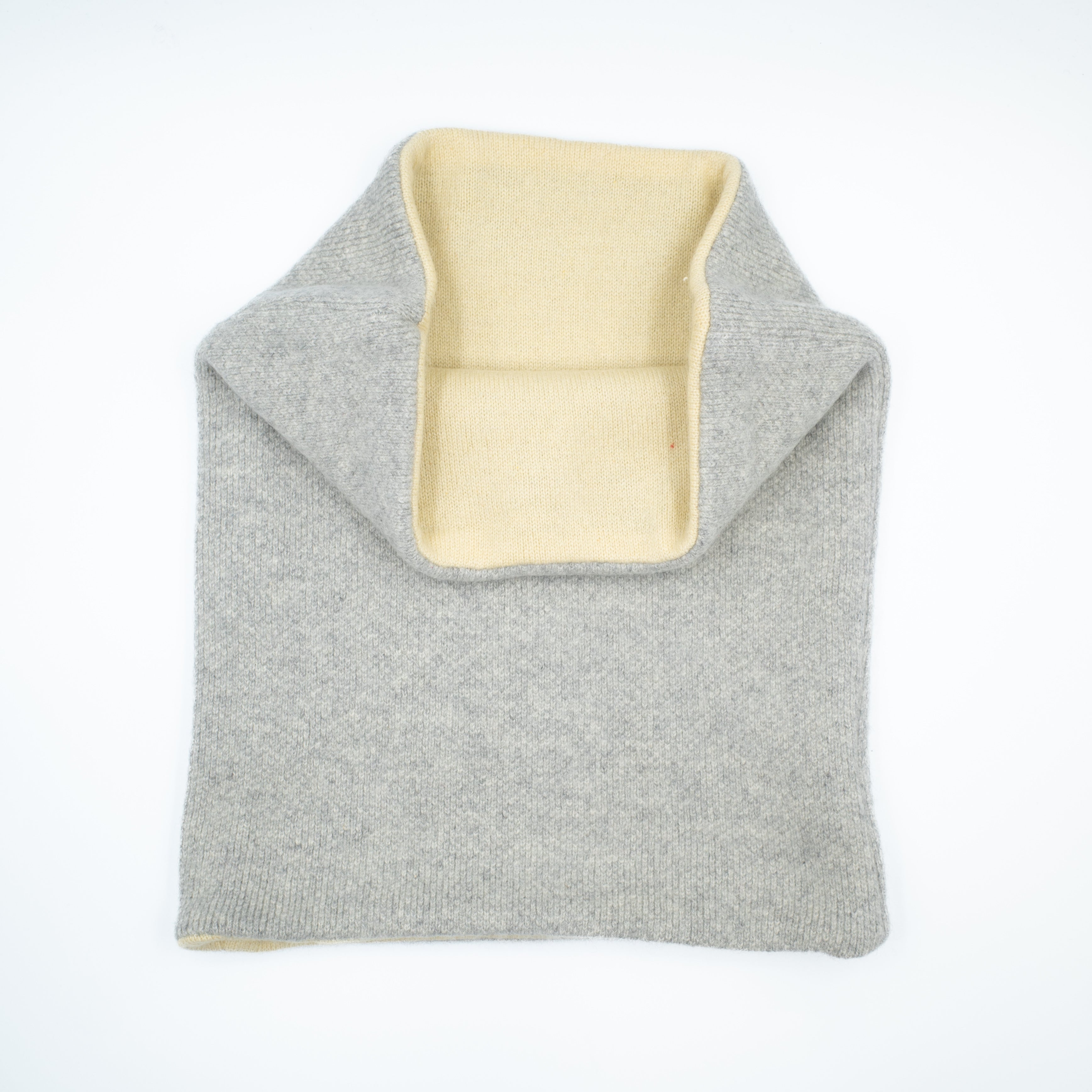 Ash Grey and Yellow Double Layered Snood