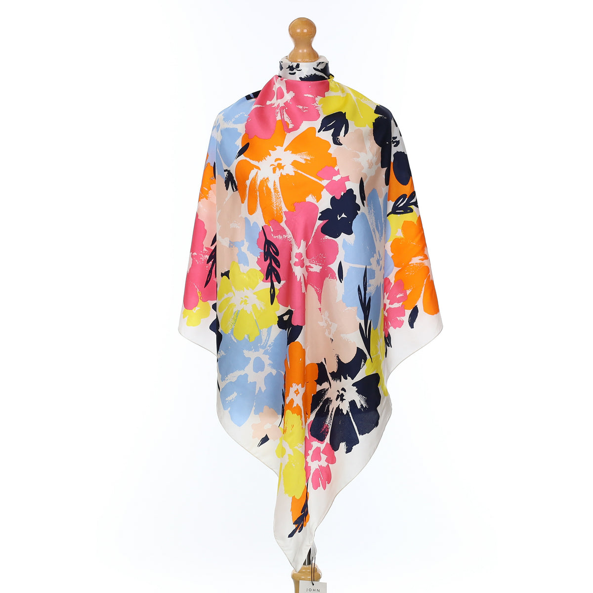 Brand New Colourful Floral Silk Scarf