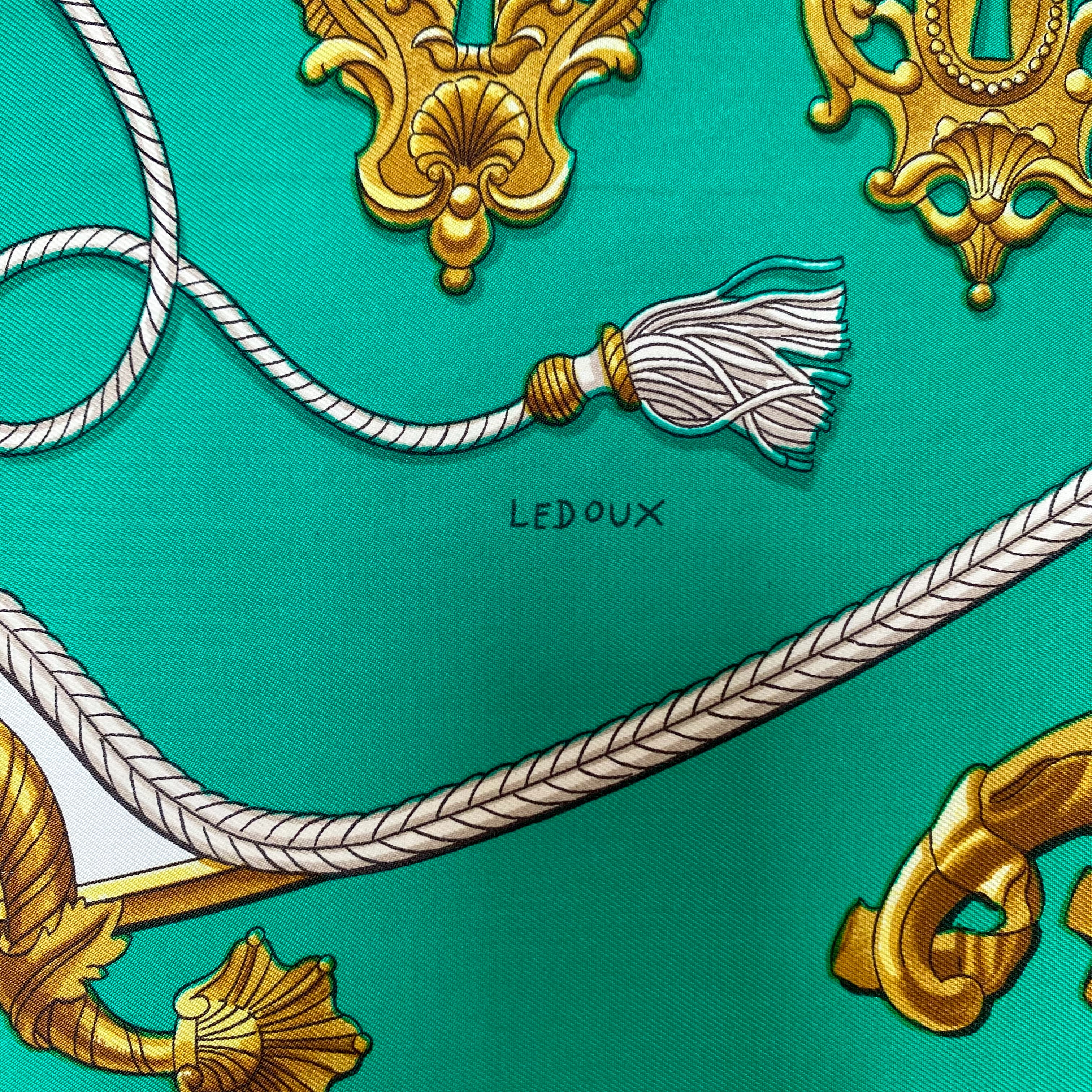 Boxed Hermès Sesane 1971 Silk Scarf