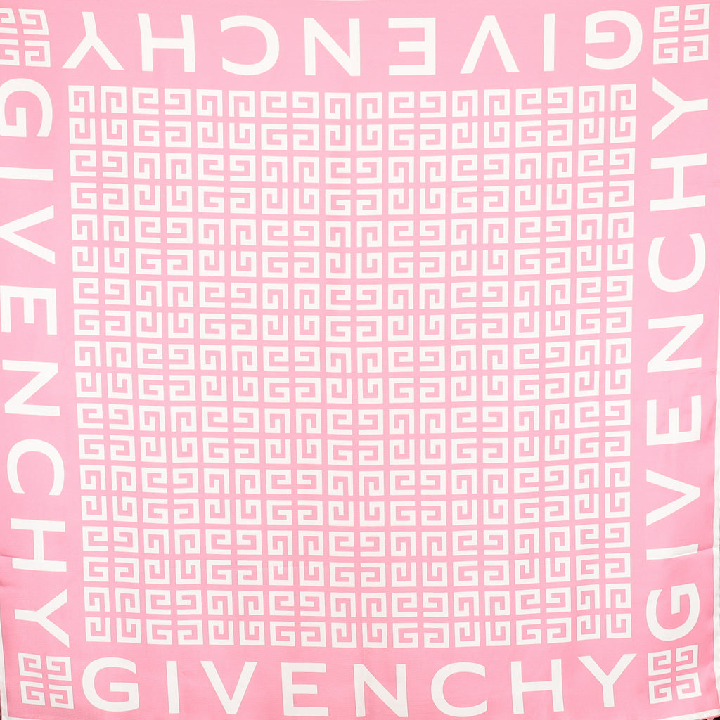 Brand New Givenchy Pink Silk Scarf