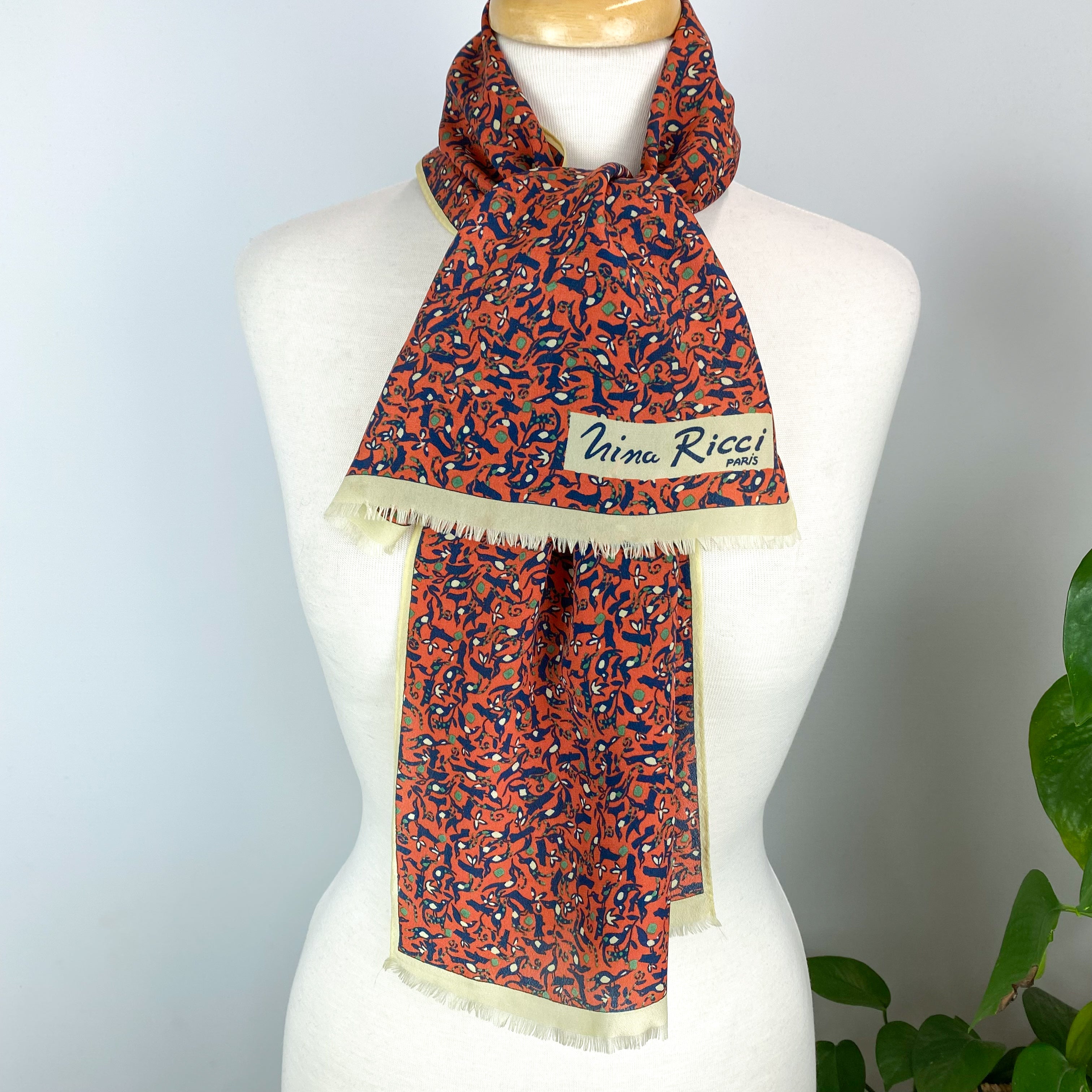 Vintage Nina Ricci Silk Scarf