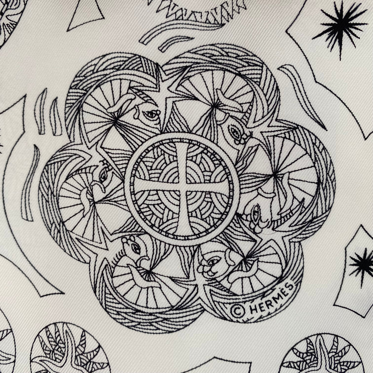 Hermès Le Roy Soleil Silk Scarf