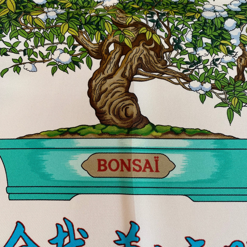 Pristine Hermès Bonsaï Silk Scarf Quite Rare