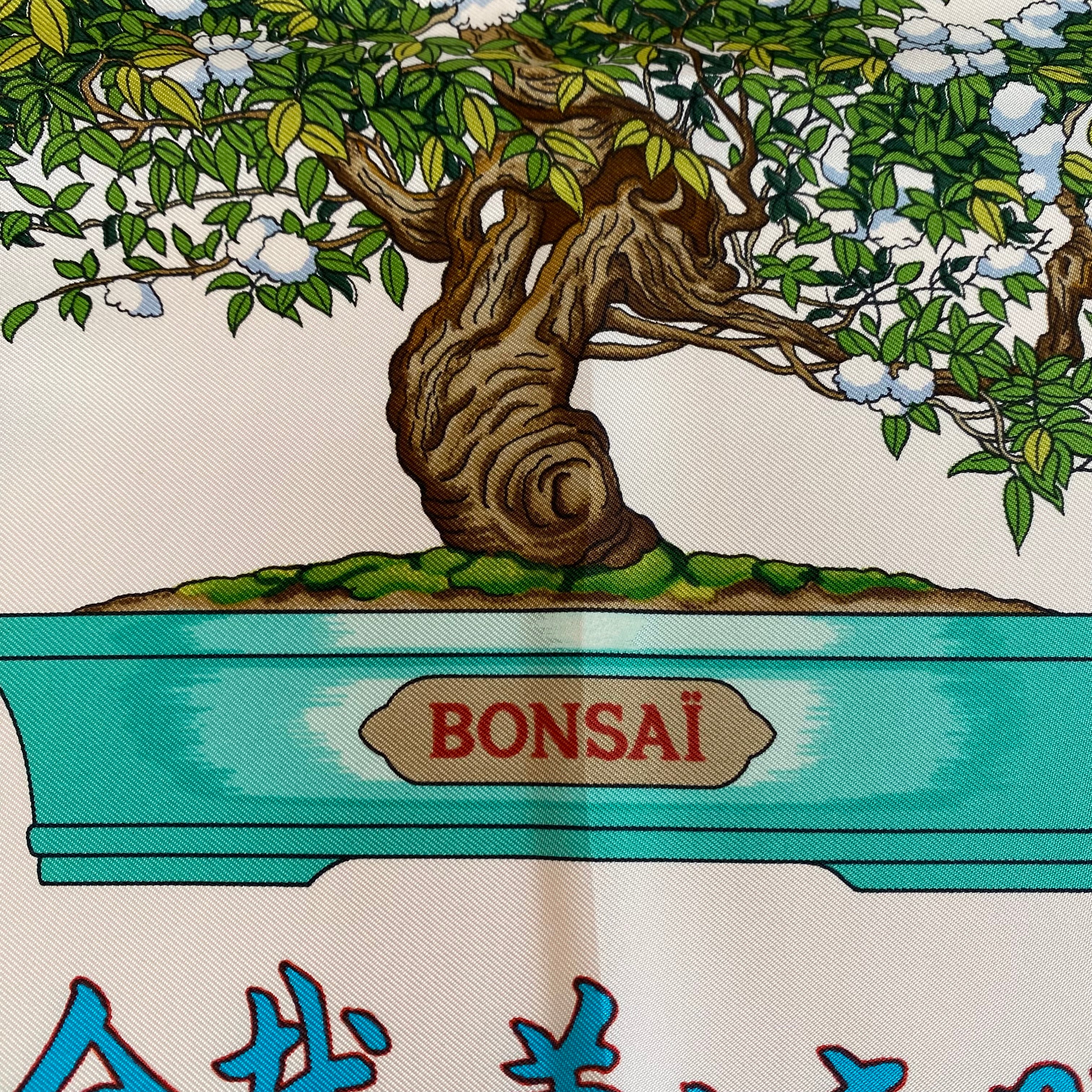 Pristine Hermès Bonsaï Silk Scarf Quite Rare