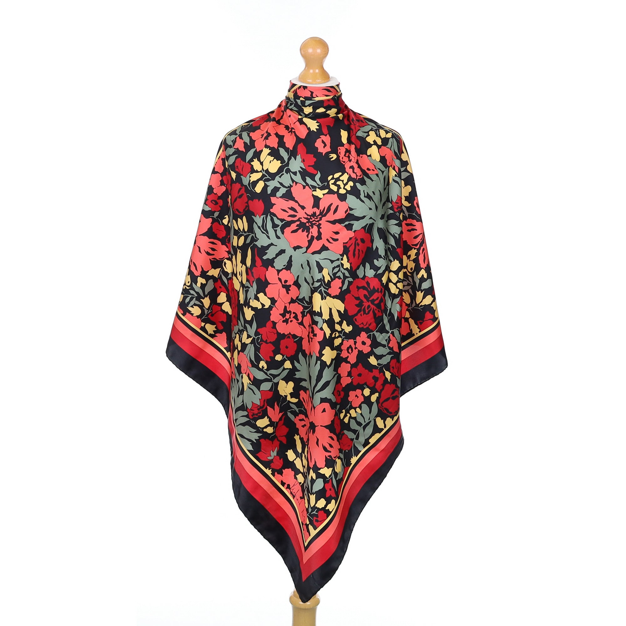 Richard Allan Modern Floral Silk Scarf