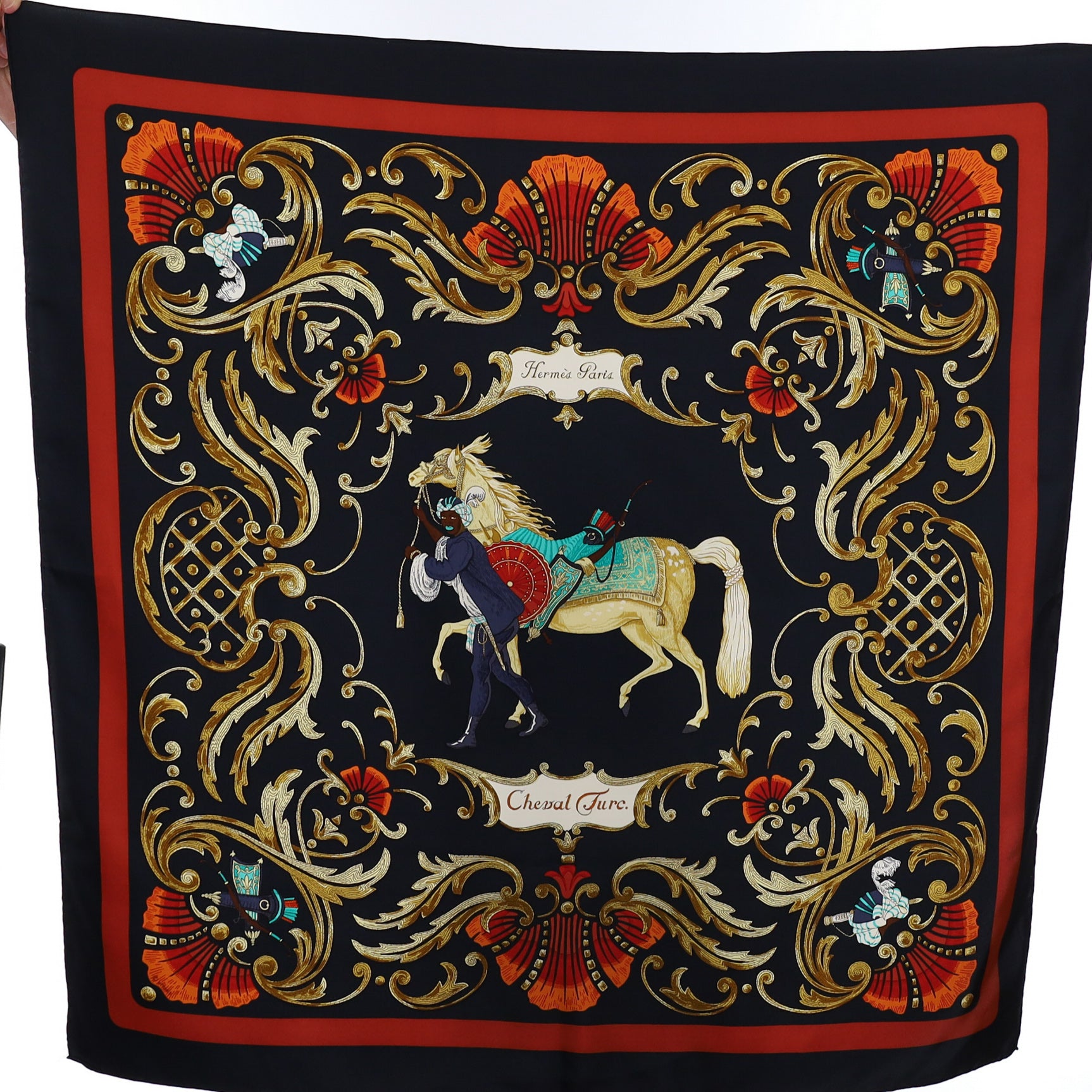 Hermès Cheval Turc Silk Scarf