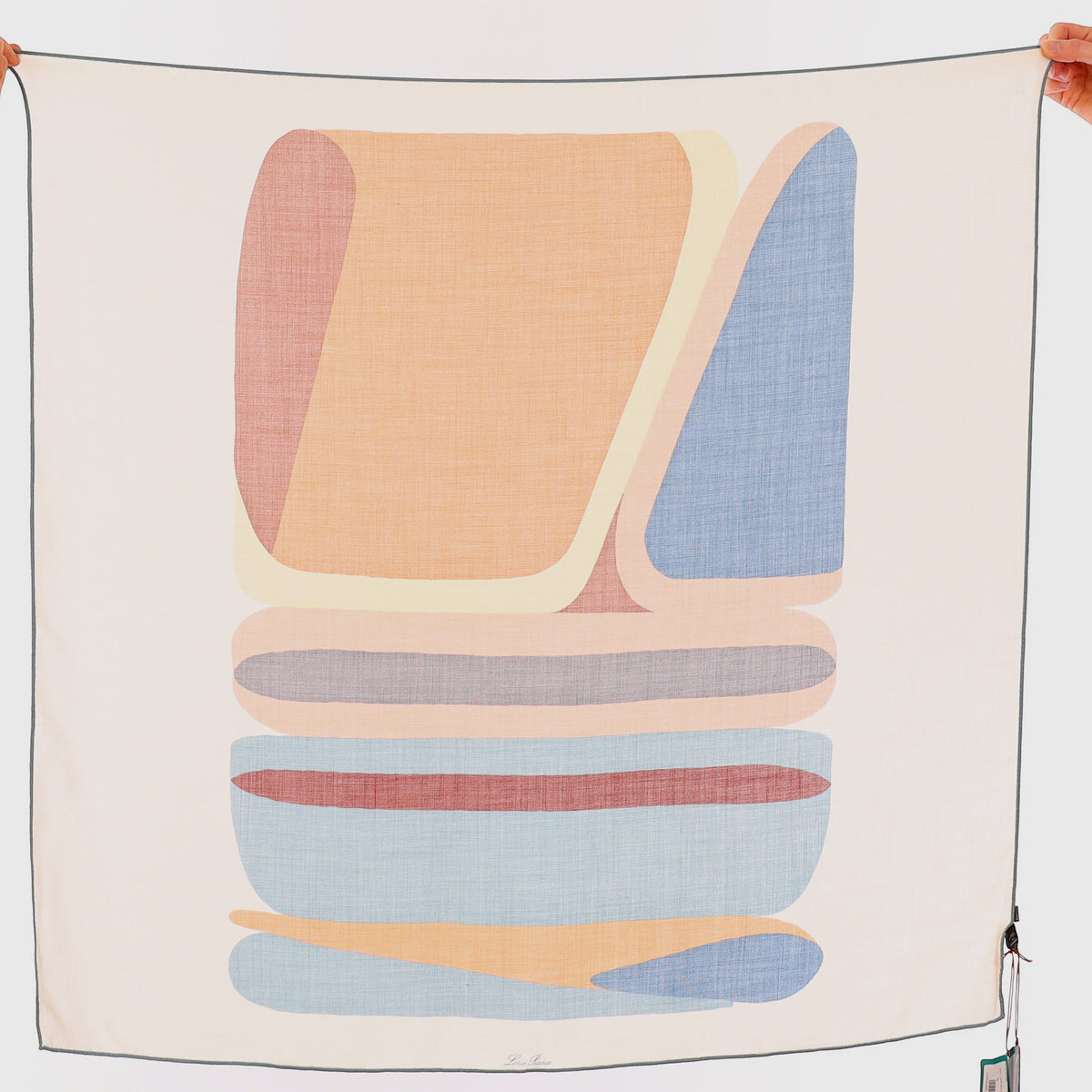 Brand New Loro Piana Cashmere Blend Abstract Scarf