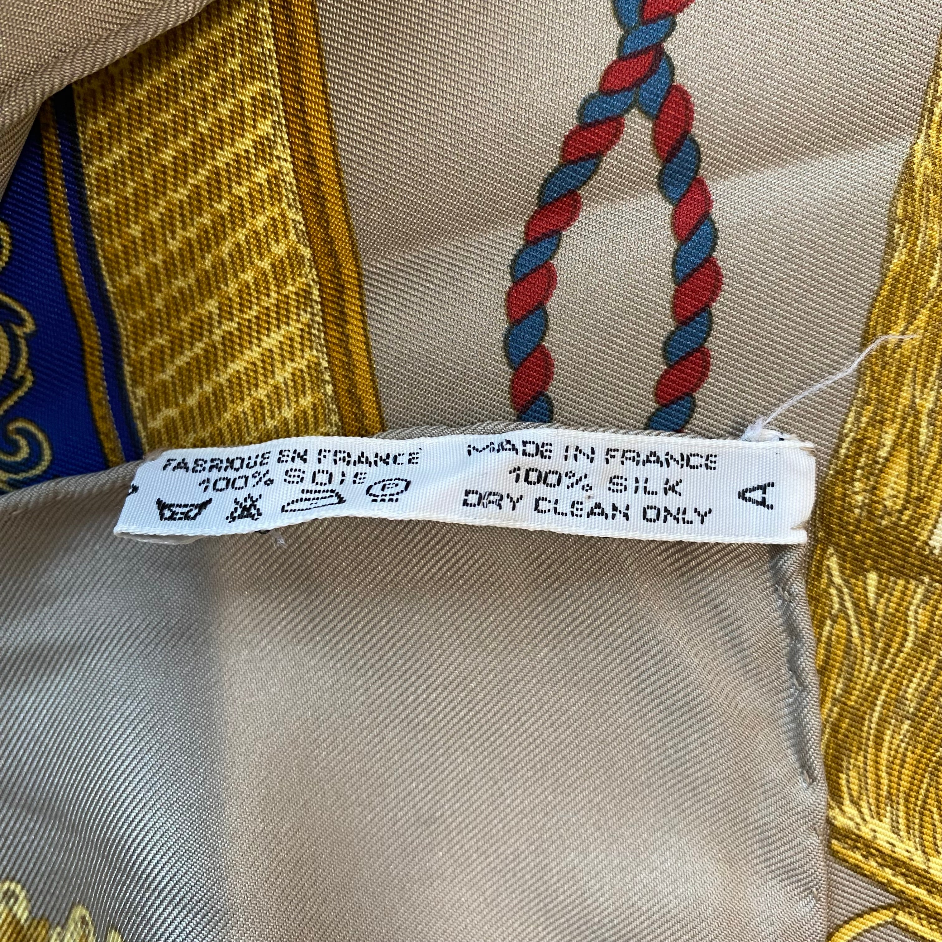 Hermès Poste Et Cavalerie Silk Scarf