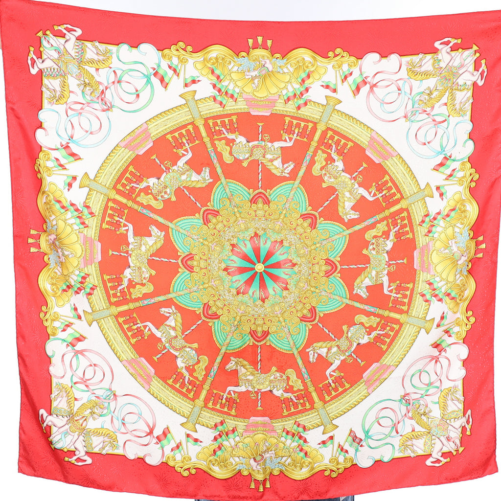 Hermès Luna Park Silk Scarf